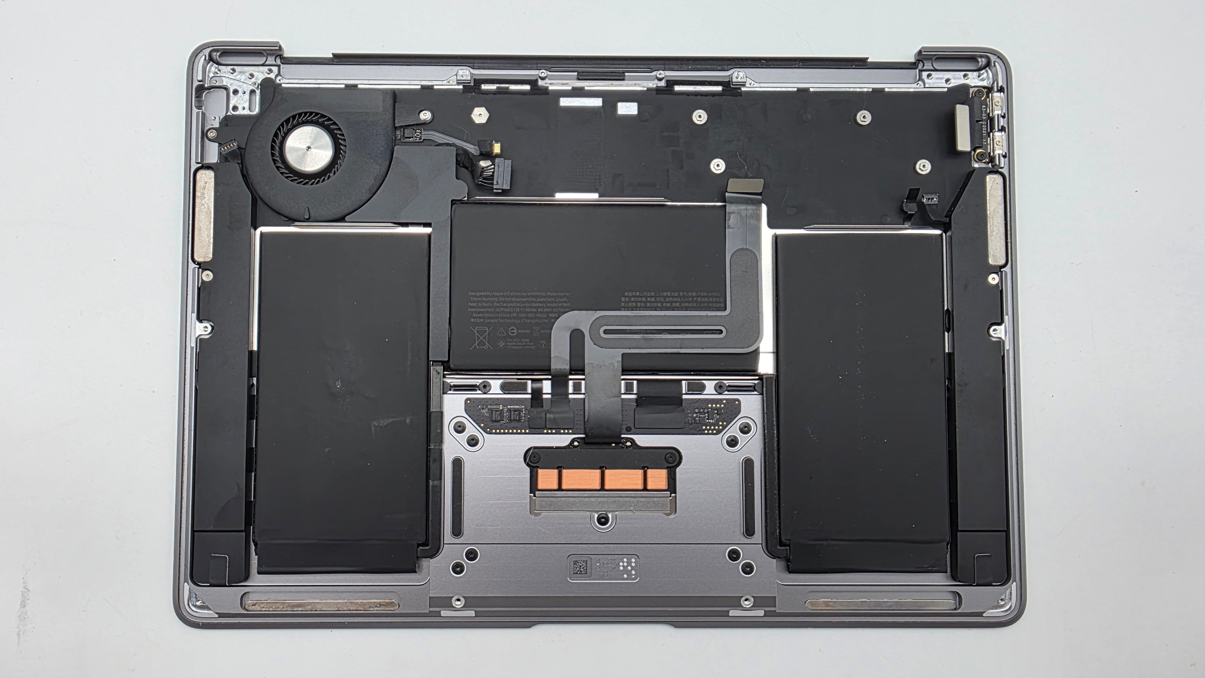 MacBook Air 13" 2020 A2179 Topcase QWERTZ Tastatur Spacegrau #T924