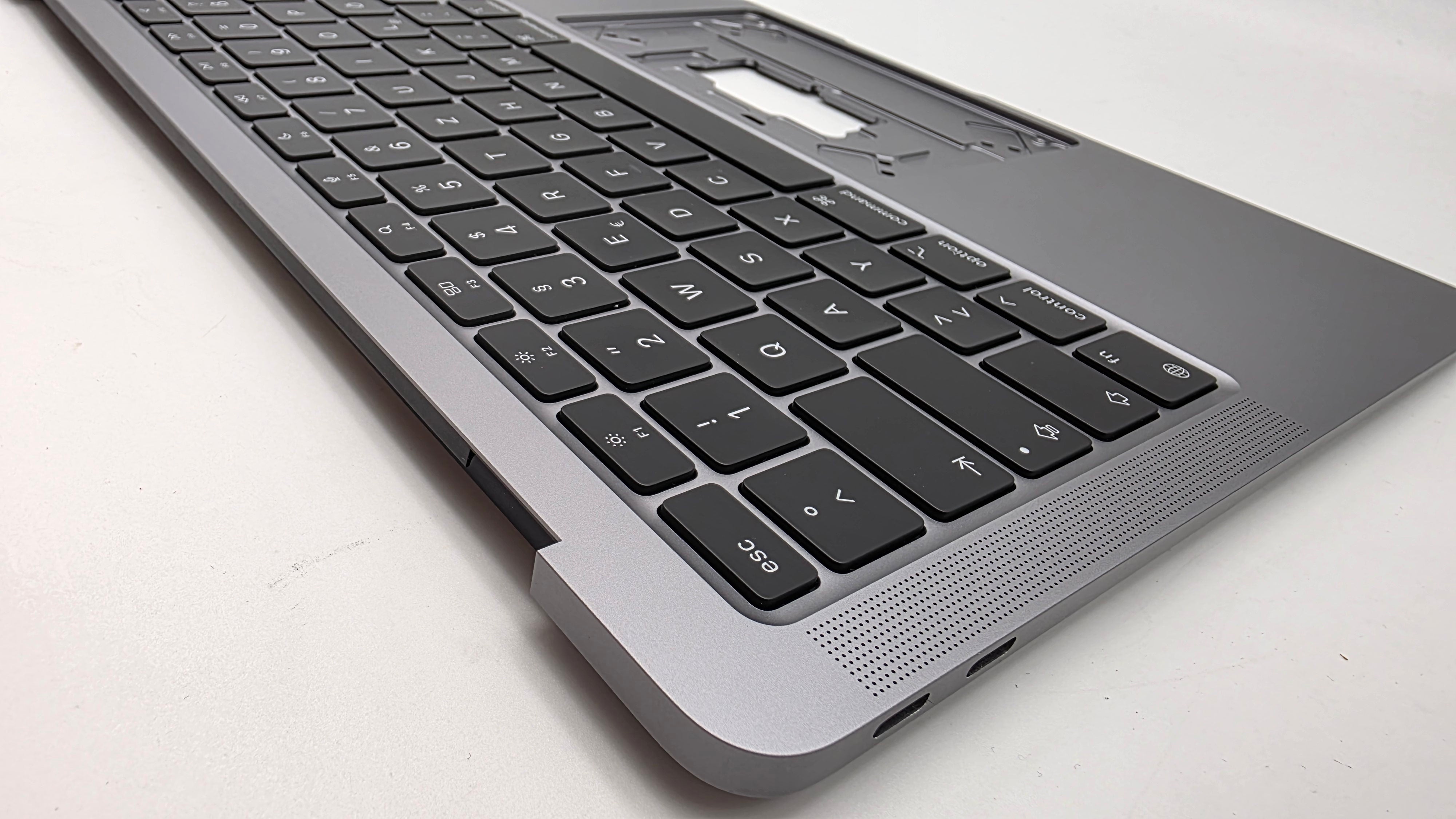 MacBook Air 13" 2020 A2337 Topcase QWERTZ Akku Tastatur Grau #T932