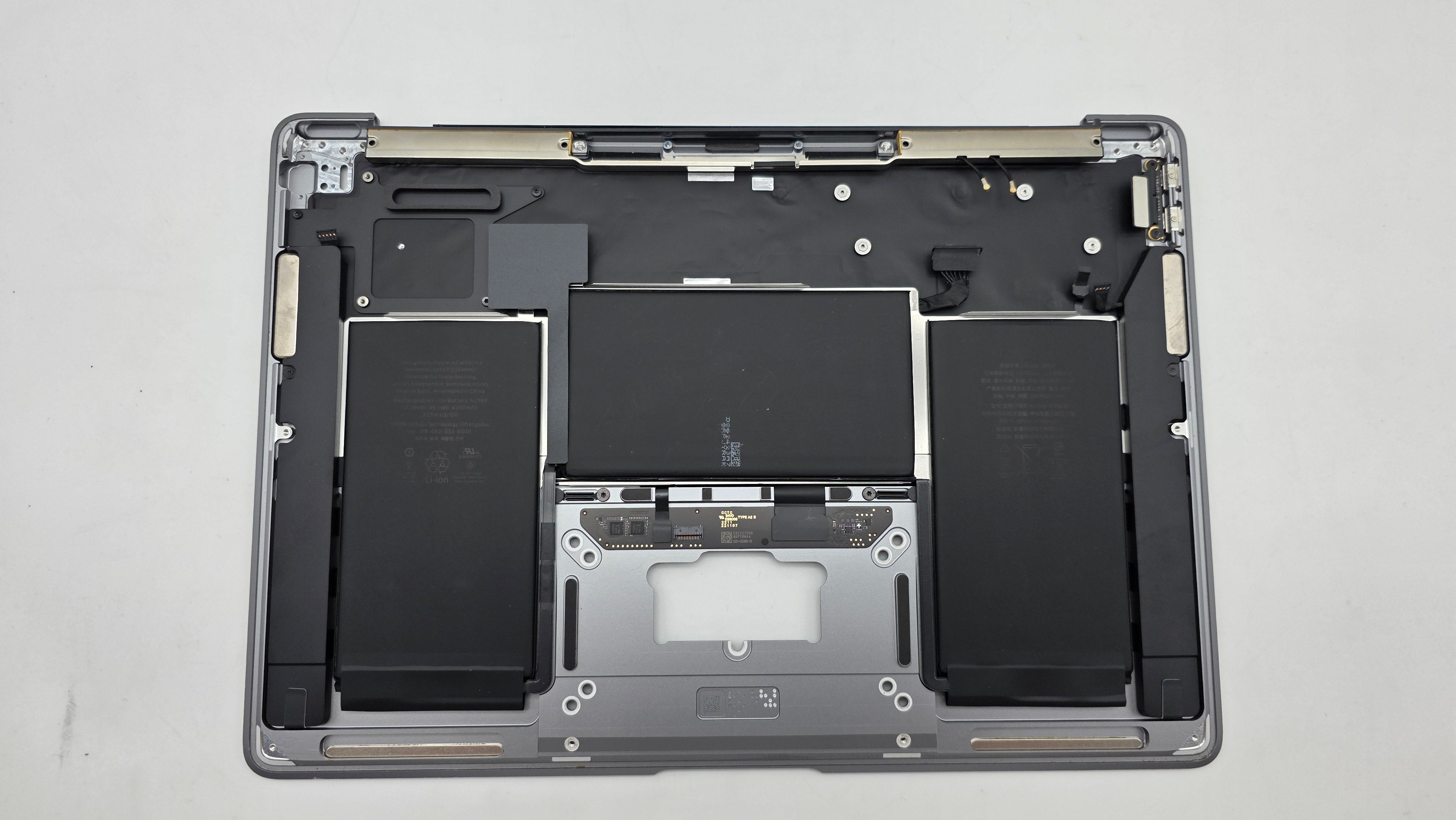 MacBook Air 13" 2020 A2337 Topcase QWERTZ Trackpad Tastatur Grau #T946