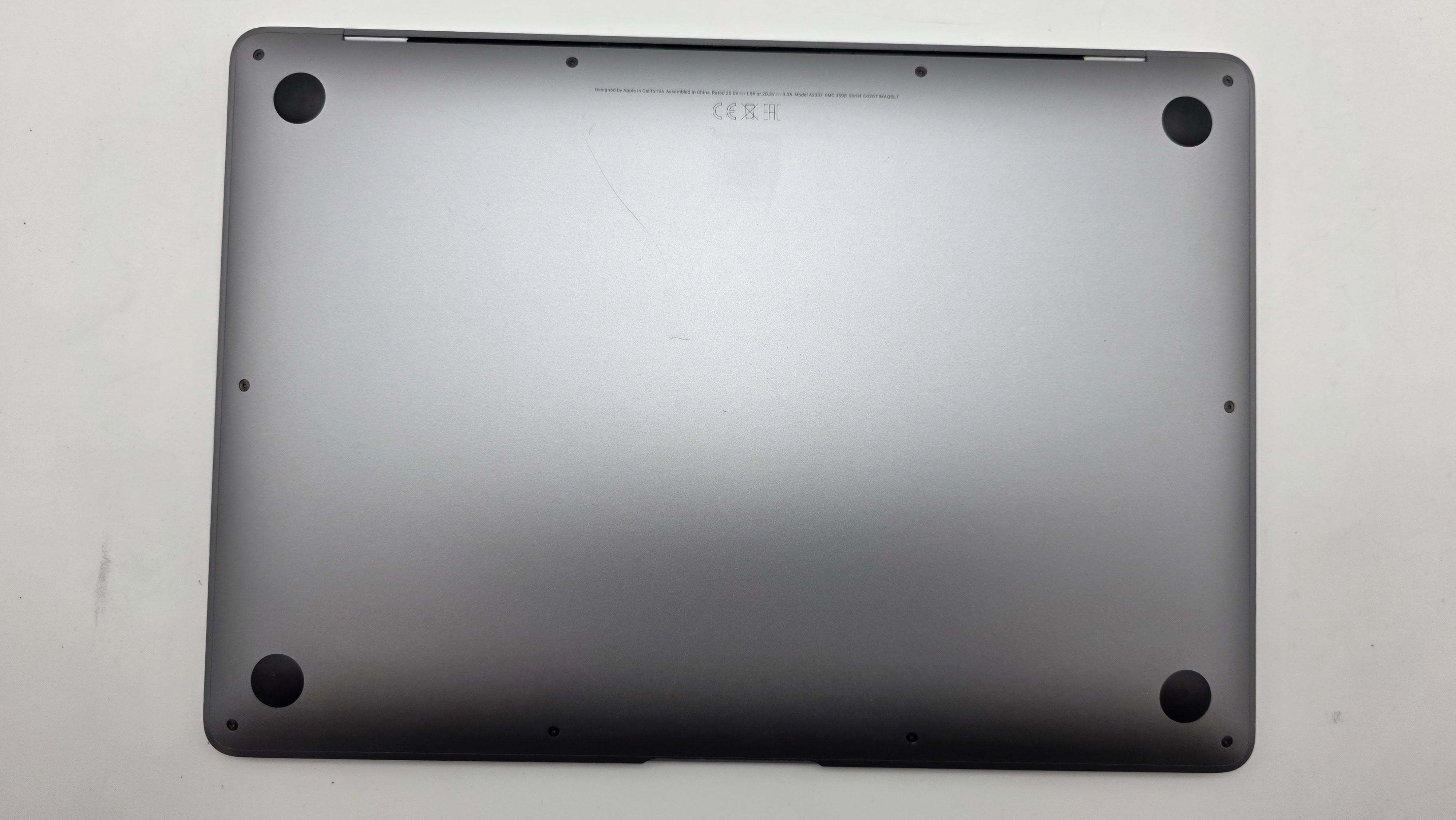 Macbook Air 13" A2337 M1 16GB 512GB 2020 Spacegrau Grau MwSt. #PS262
