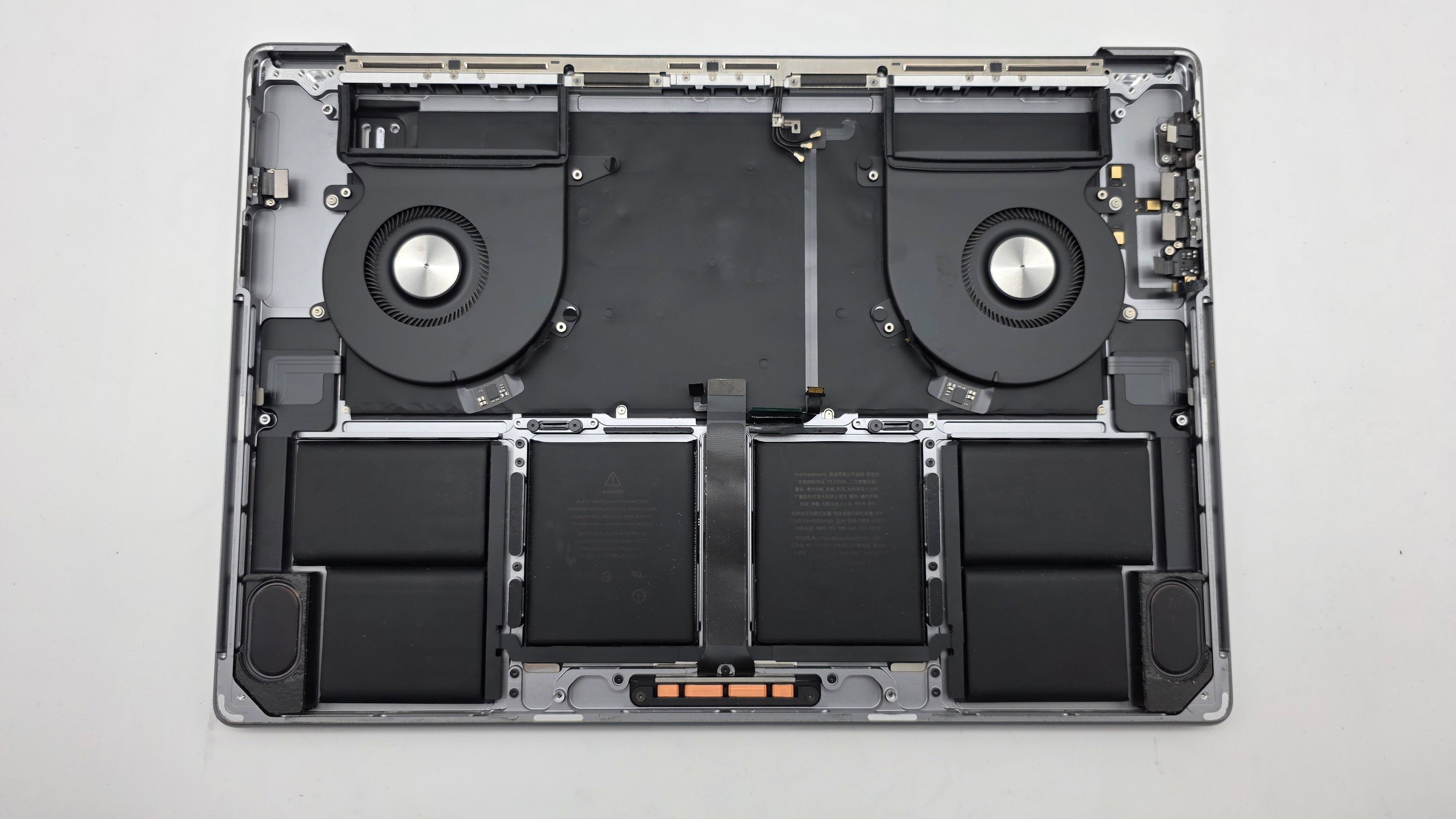 Macbook Pro 16" 2021 A2485 Topcase QWERTY US Tastatur Spacegrau #T955