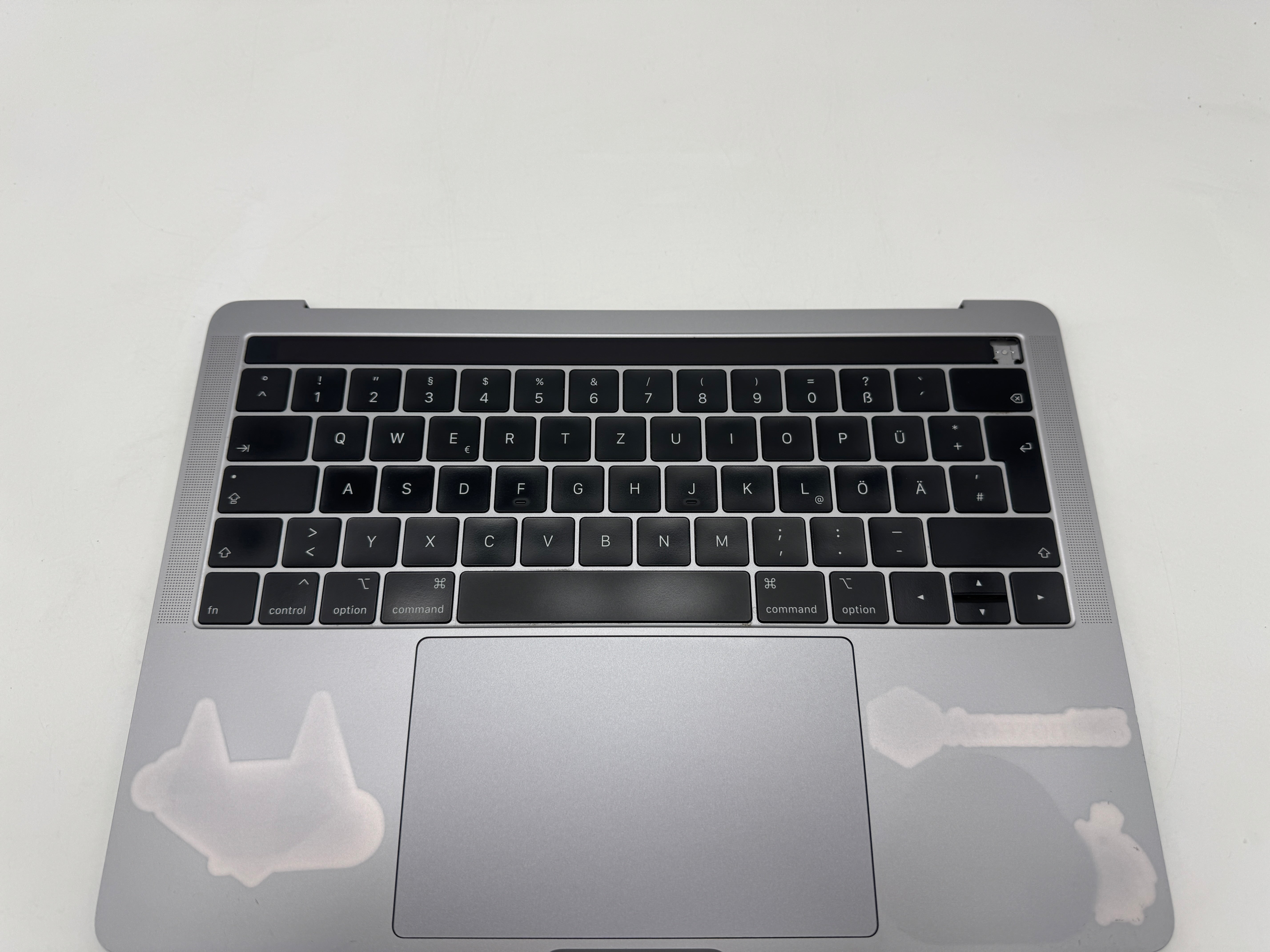 Macbook Pro 13" A1989 2018 2019 Topcase Tastatur QWERTZ Trackpad Spacegrau #T764