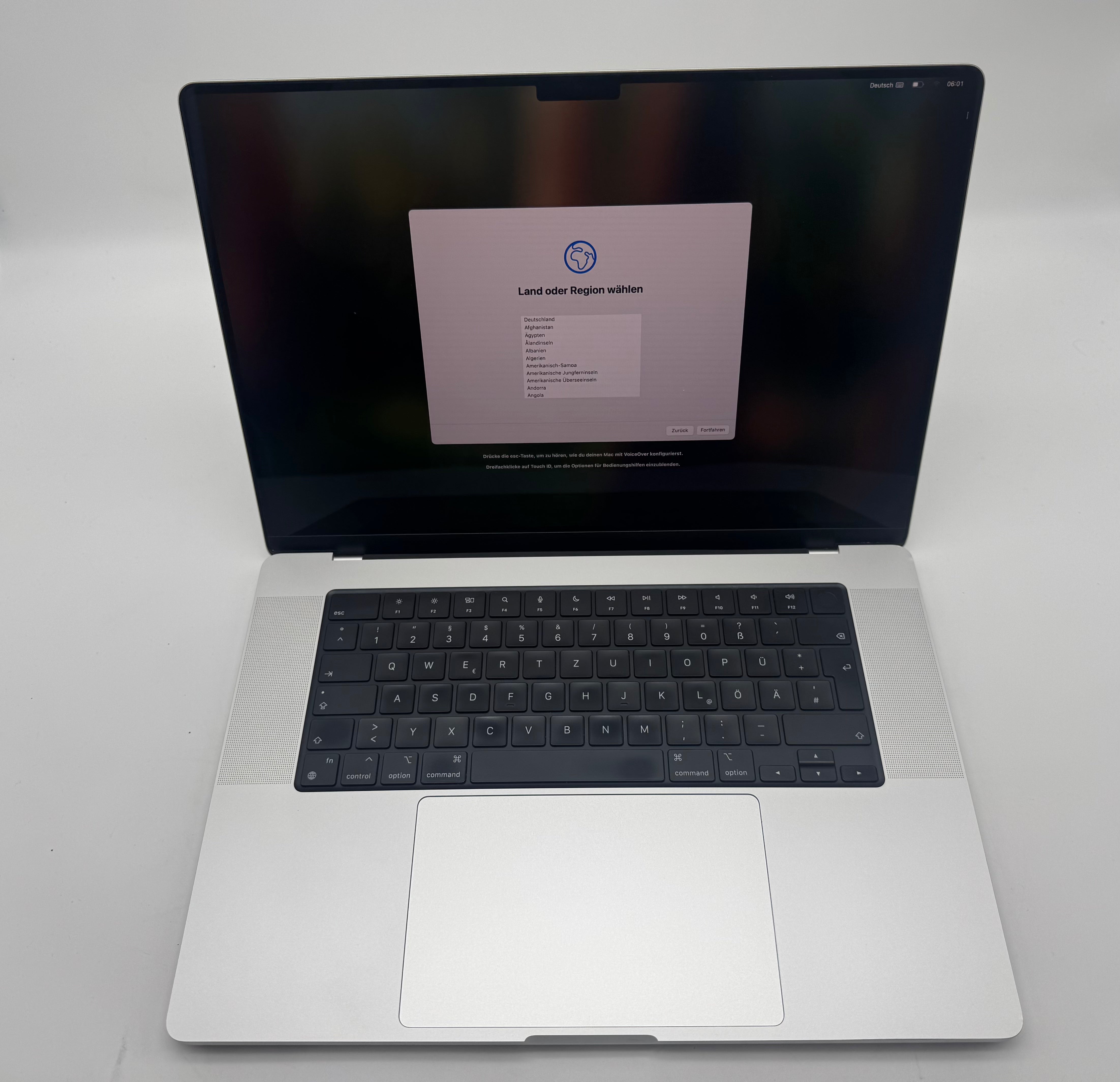 Macbook Pro 16" A2485 M1 Max 64GB 2TB 2021 32-C GPU Silber MwSt.