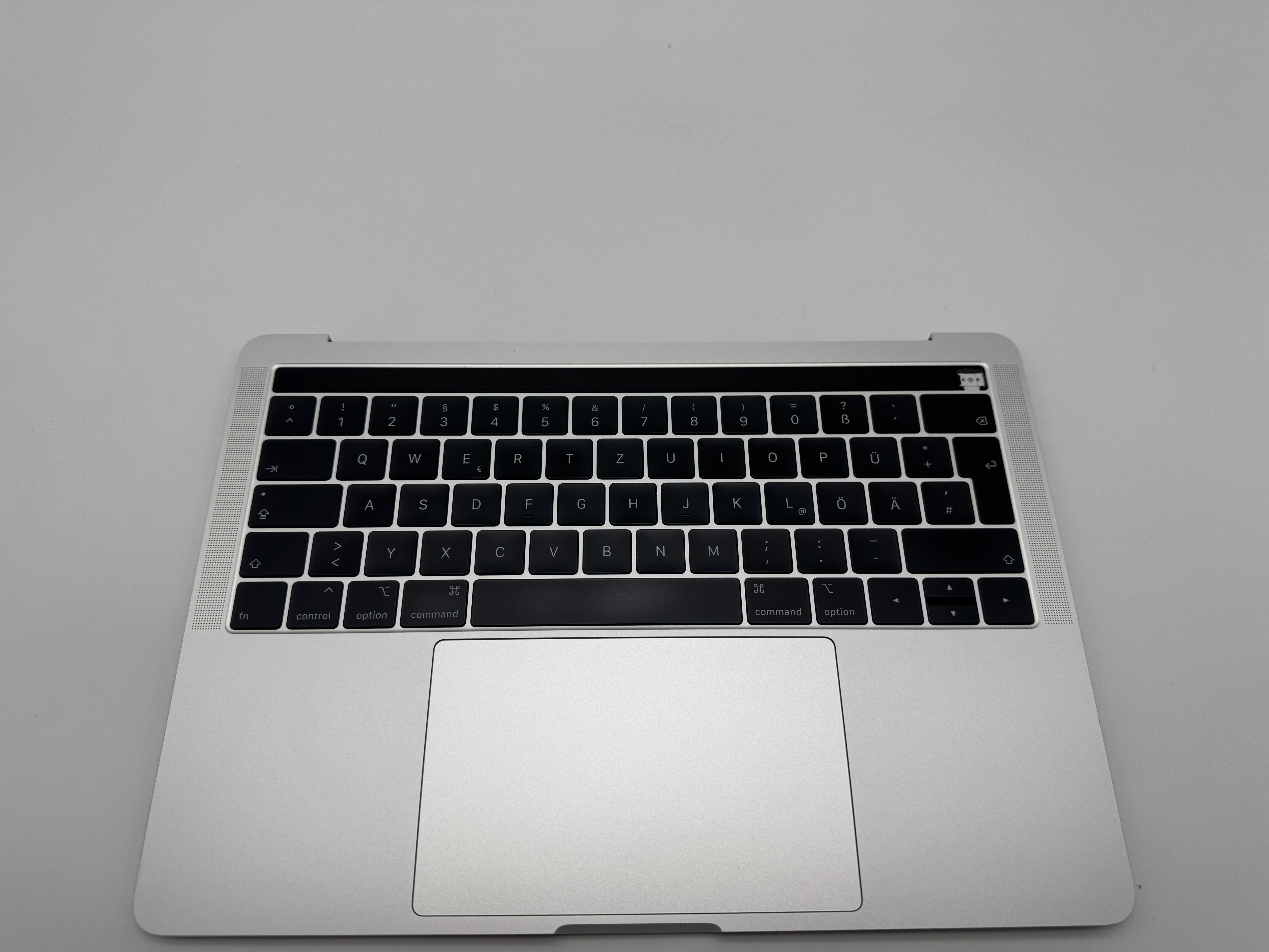 Macbook Pro 13" A1989 2018 2019 Topcase Tastatur QWERTZ Trackpad Silber #T779