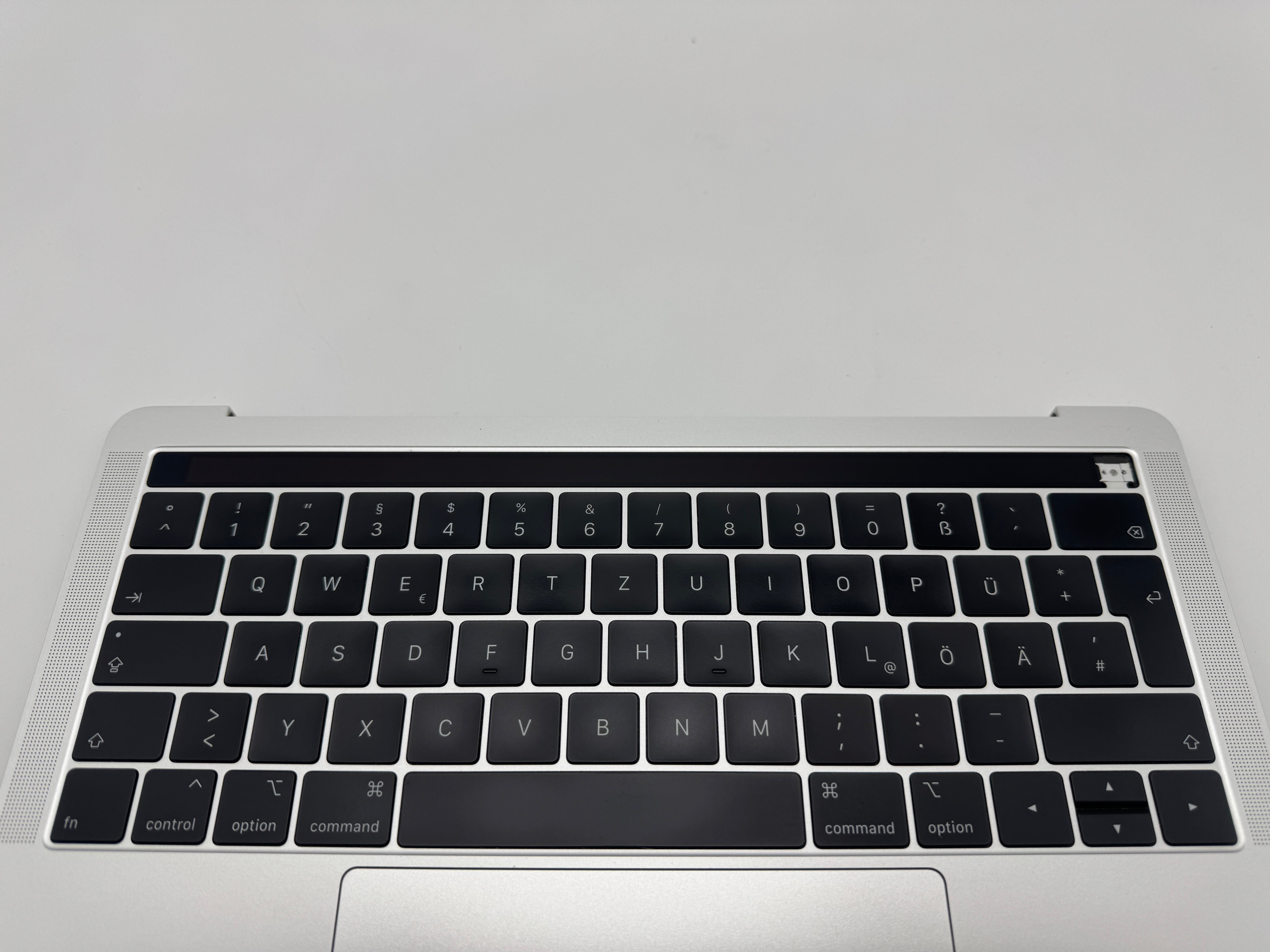 Macbook Pro 13" A1989 2018 2019 Topcase Tastatur QWERTZ Trackpad Silber #T779