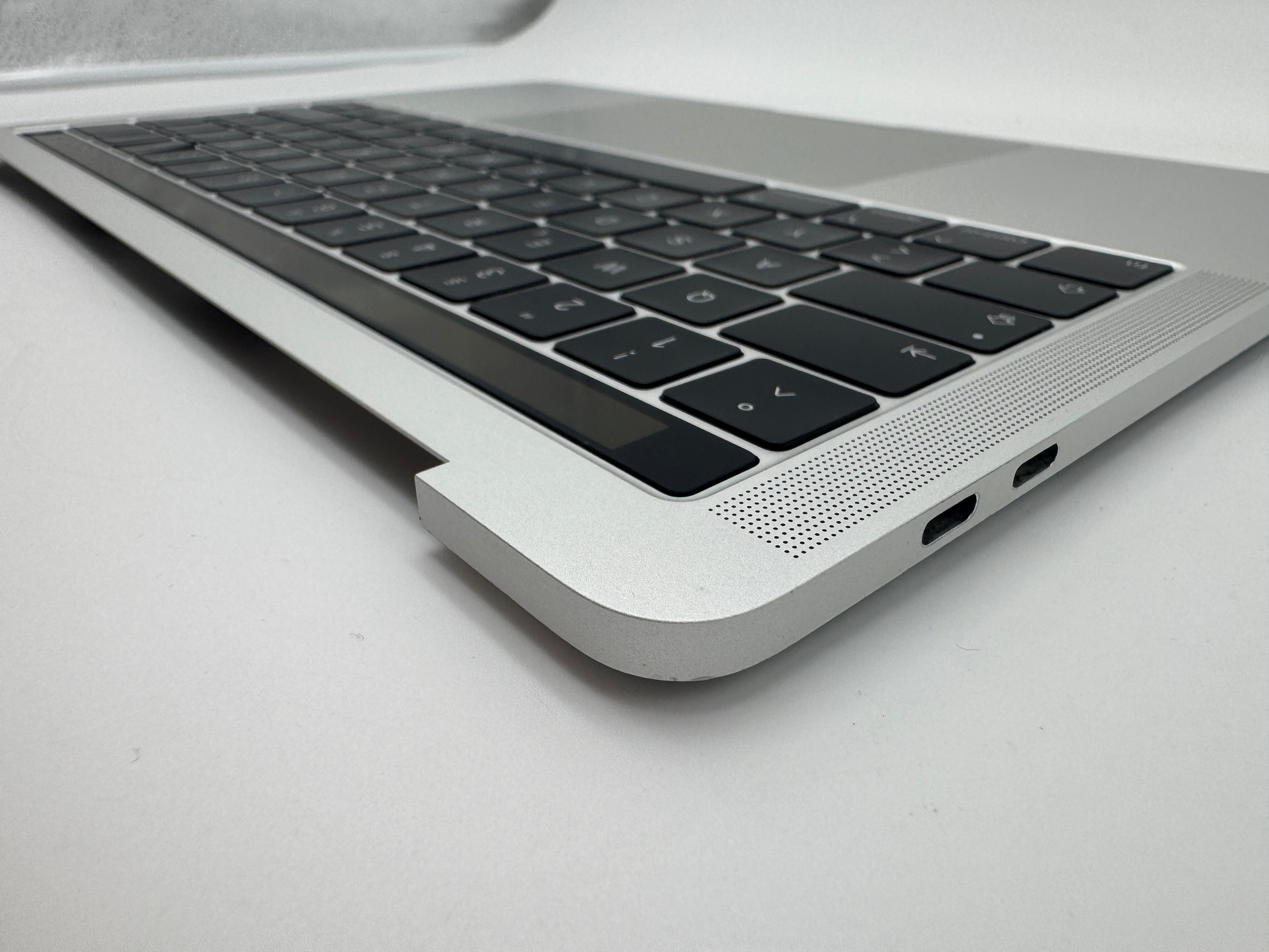 Macbook Pro 13" A1989 2018 2019 Topcase Tastatur QWERTZ Trackpad Silber #T779
