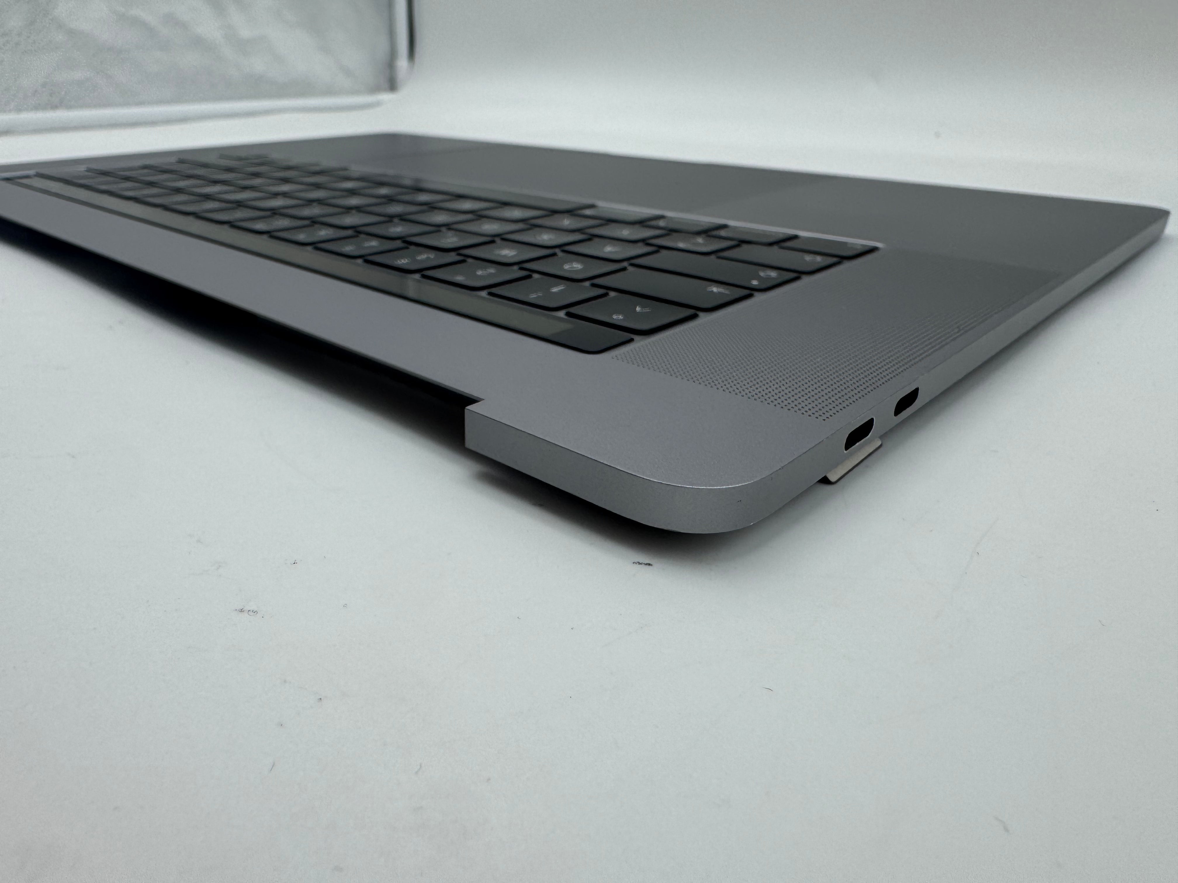 Macbook Pro 15" 2018 2019 A1990 QWERTZ Topcase Trackpad Tastatur Grau #T977