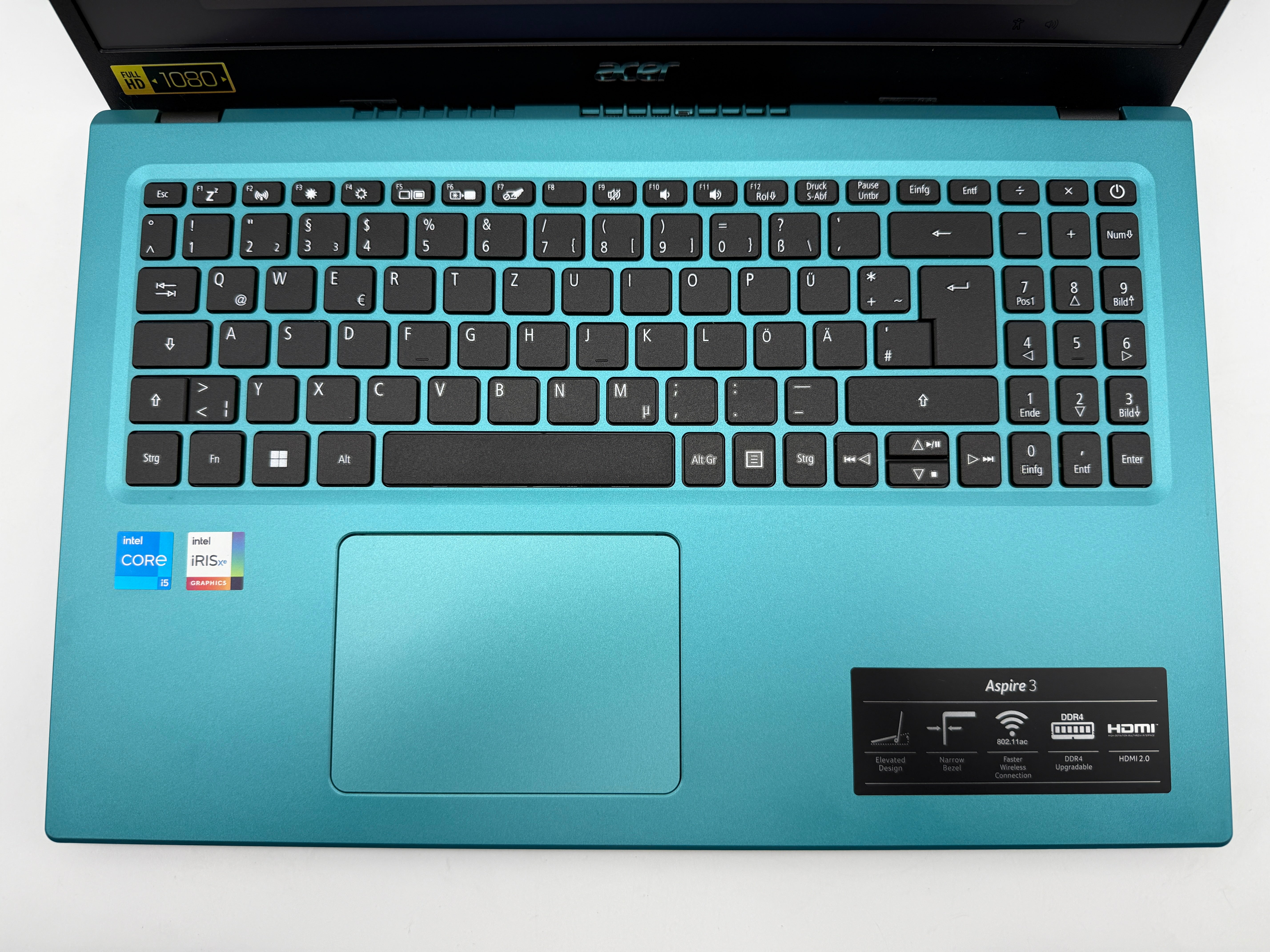 Acer Aspire 3 A315-58-54X6 Intel I5 1135G7 2,4GHz 8GB 512 GB Türkis #PSW141