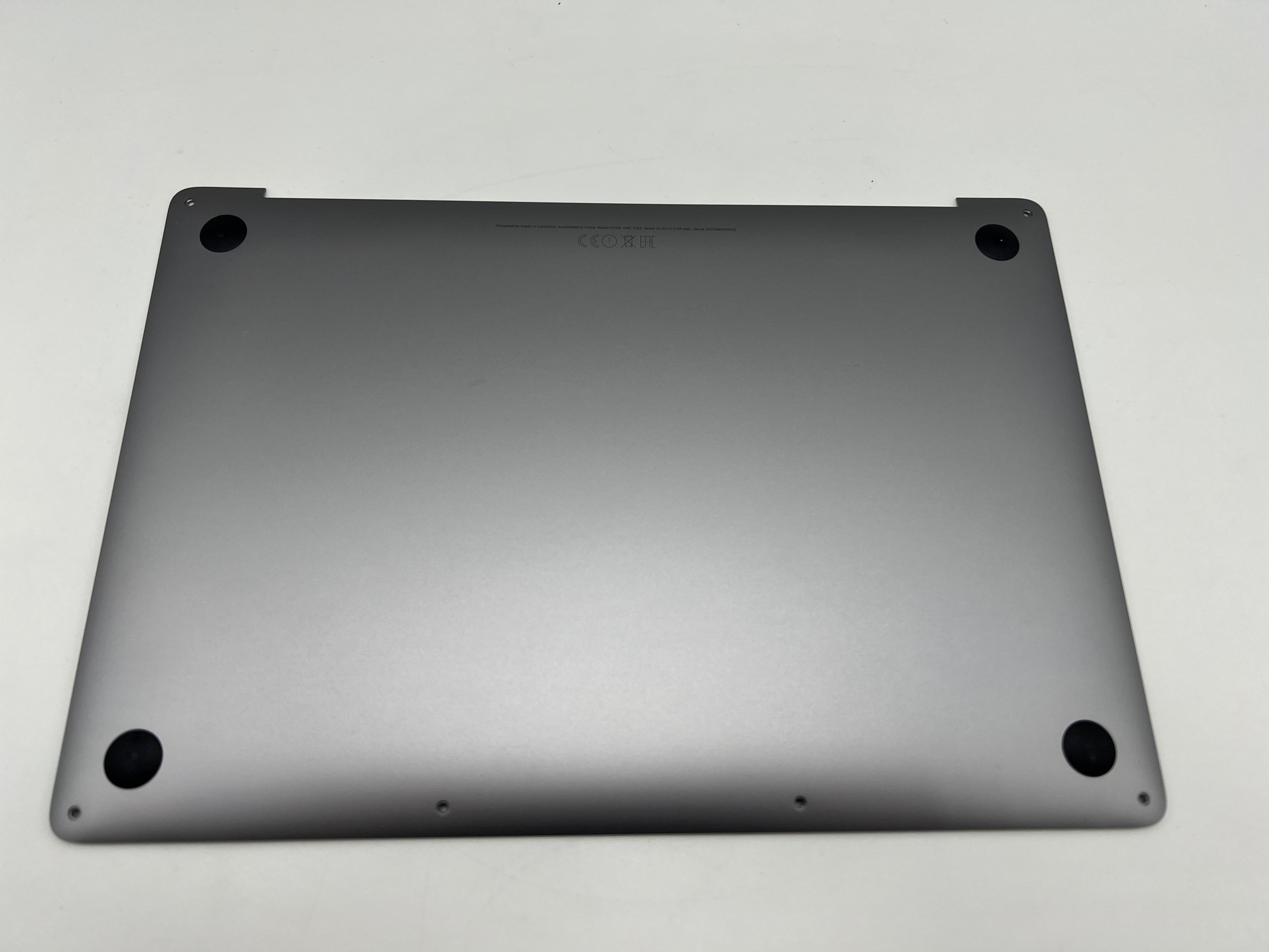 Macbook Pro 13" A1708 Spacegrau Grau Bodenplatte Bottom Case