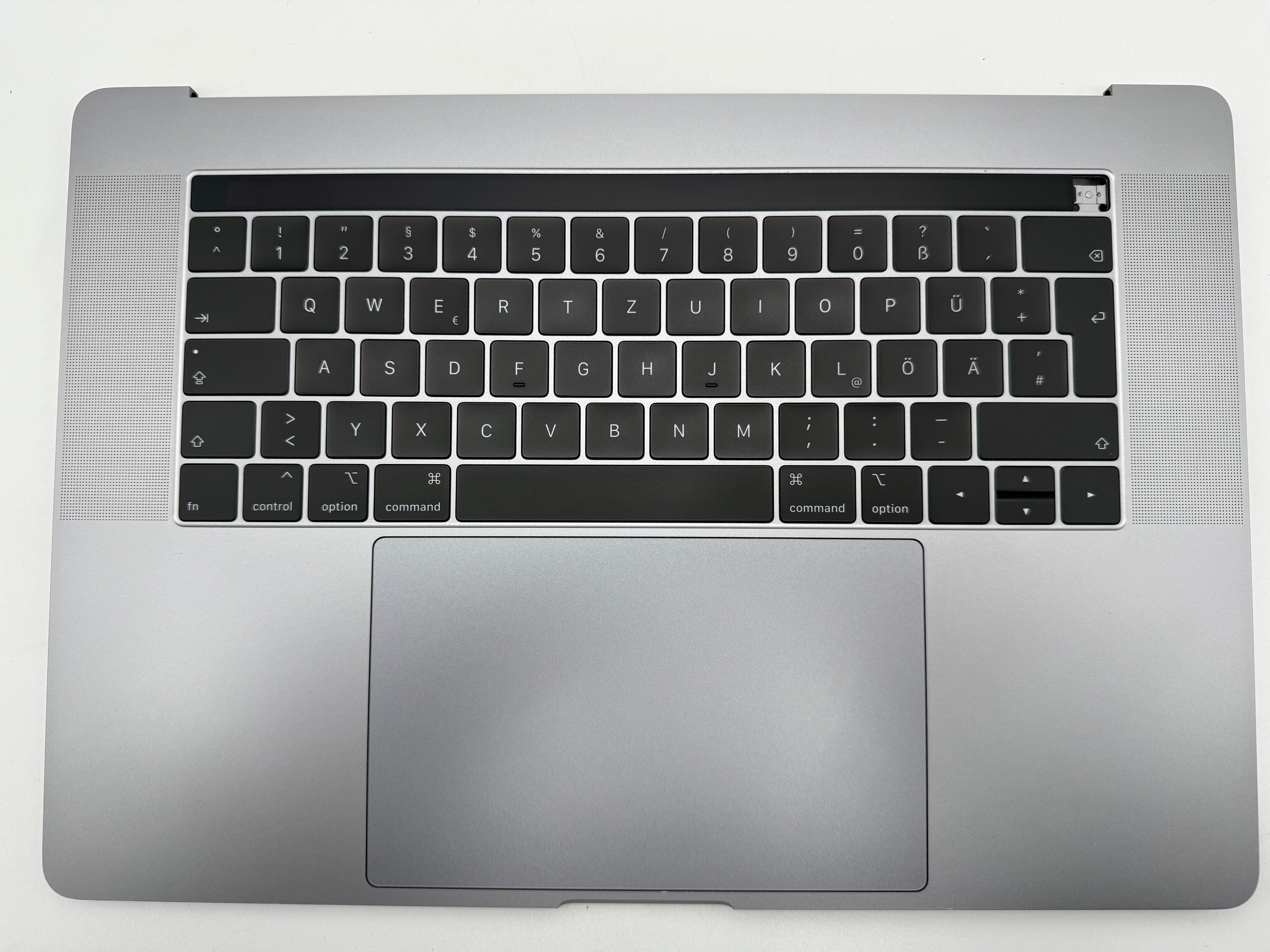 Macbook Pro 15" 2018 2019 A1990 QWERTZ Topcase Trackpad Tastatur Grau #T721