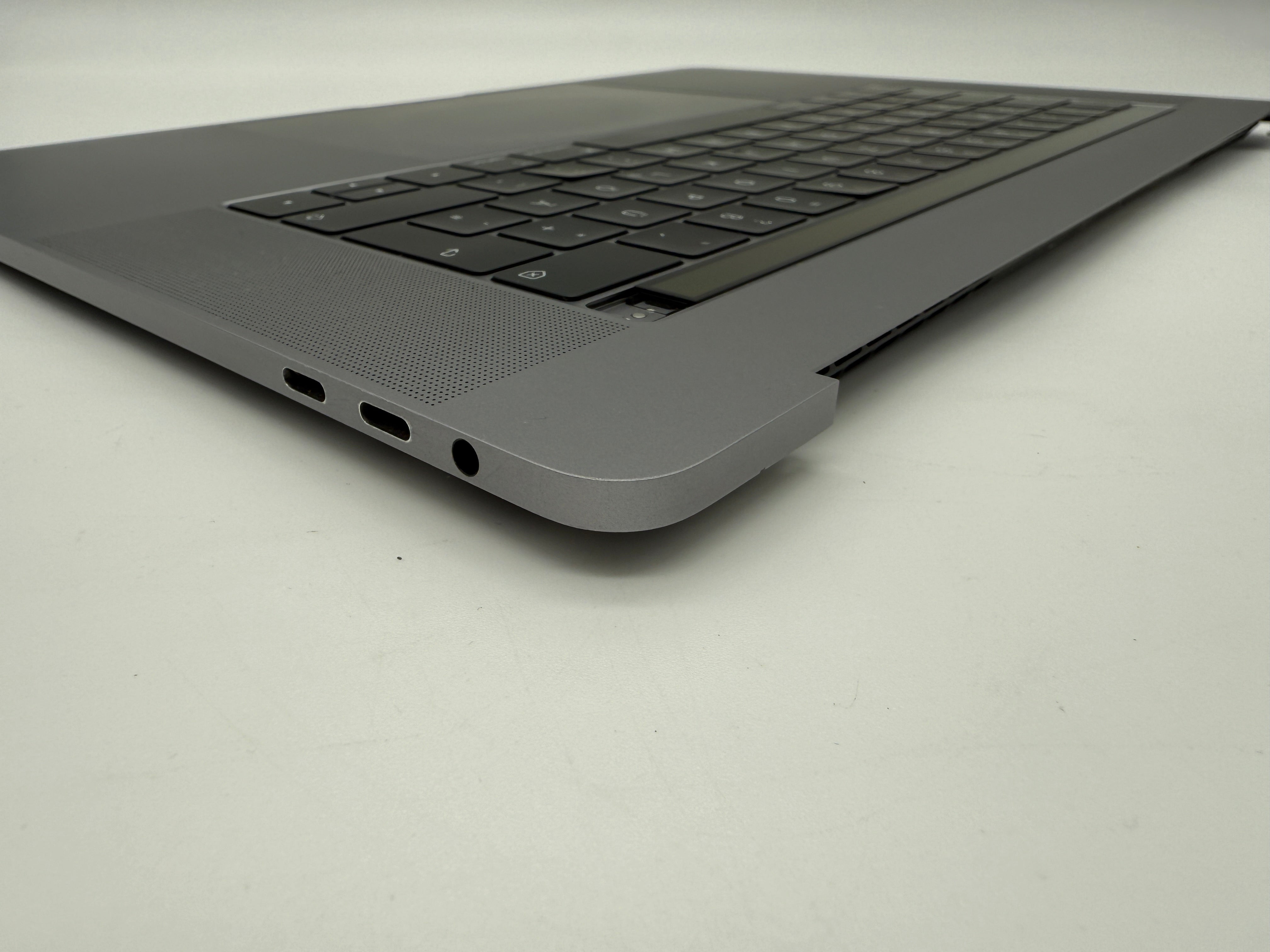 Macbook Pro 15" 2018 2019 A1990 QWERTZ Topcase Trackpad Tastatur Grau #T721