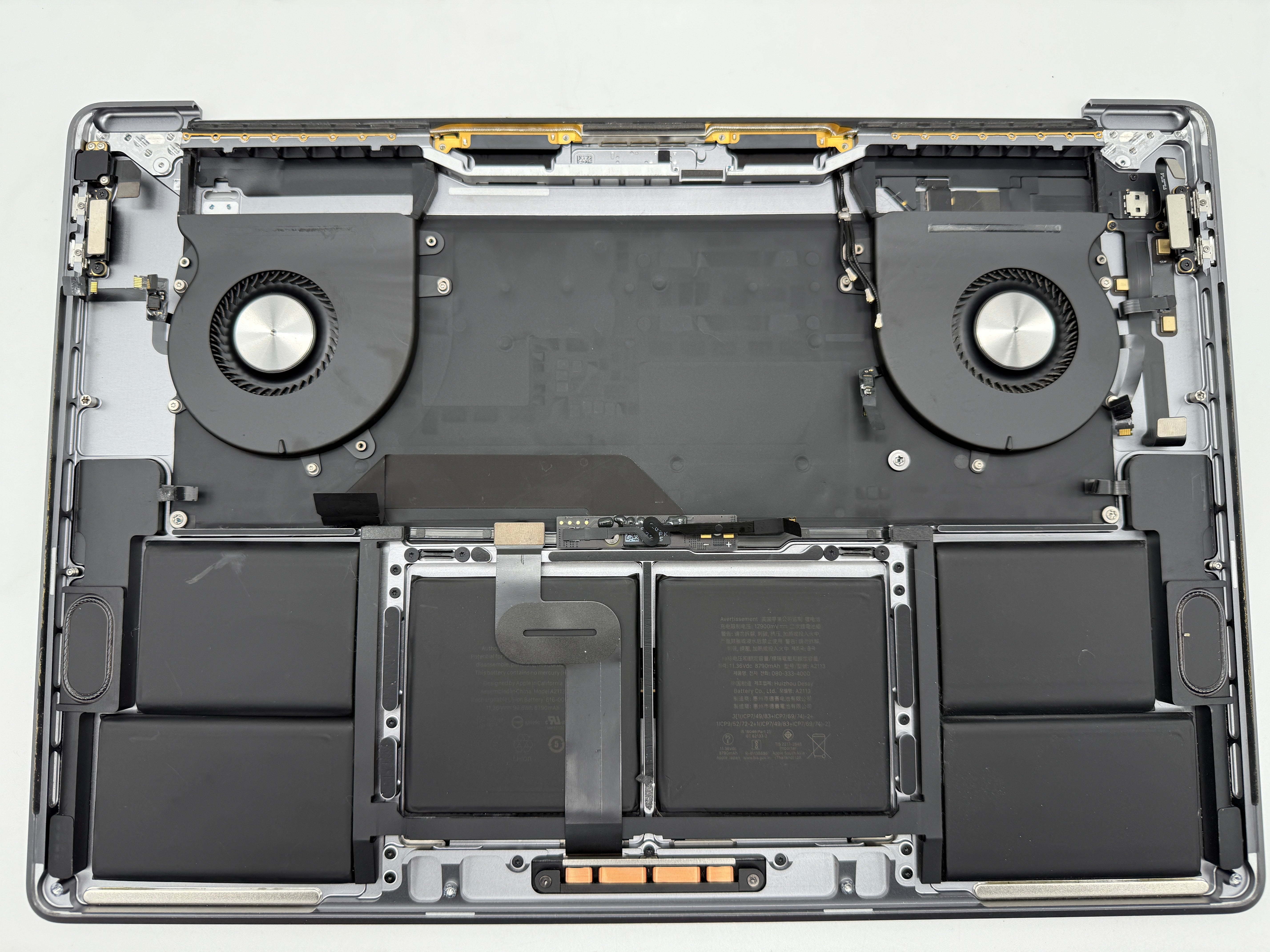 MacBook Pro 16" 2019 A2141 Grau Topcase Tastatur Trackpad Akku #T728