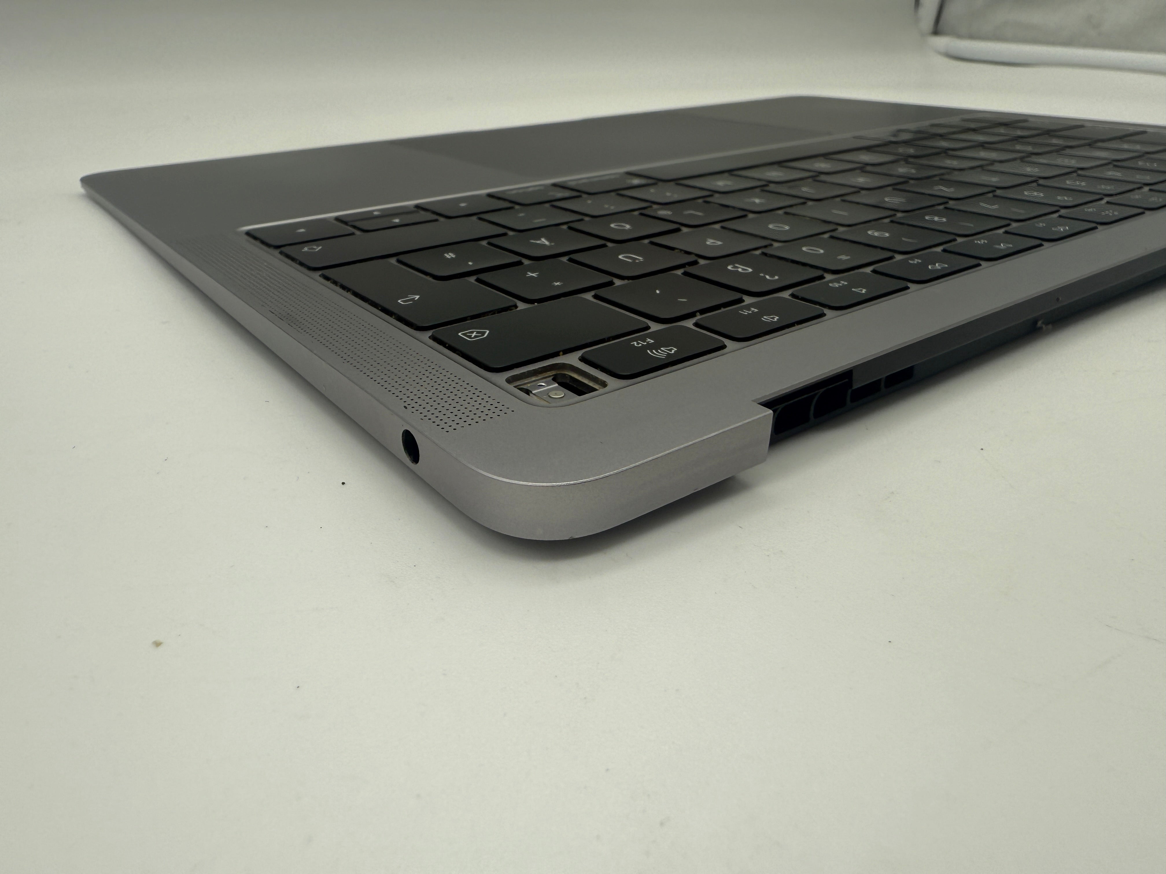 Macbook Air 13" 2018 2019 A1932 Topcase QWERTZ Trackpad Tastatur Grau #T737