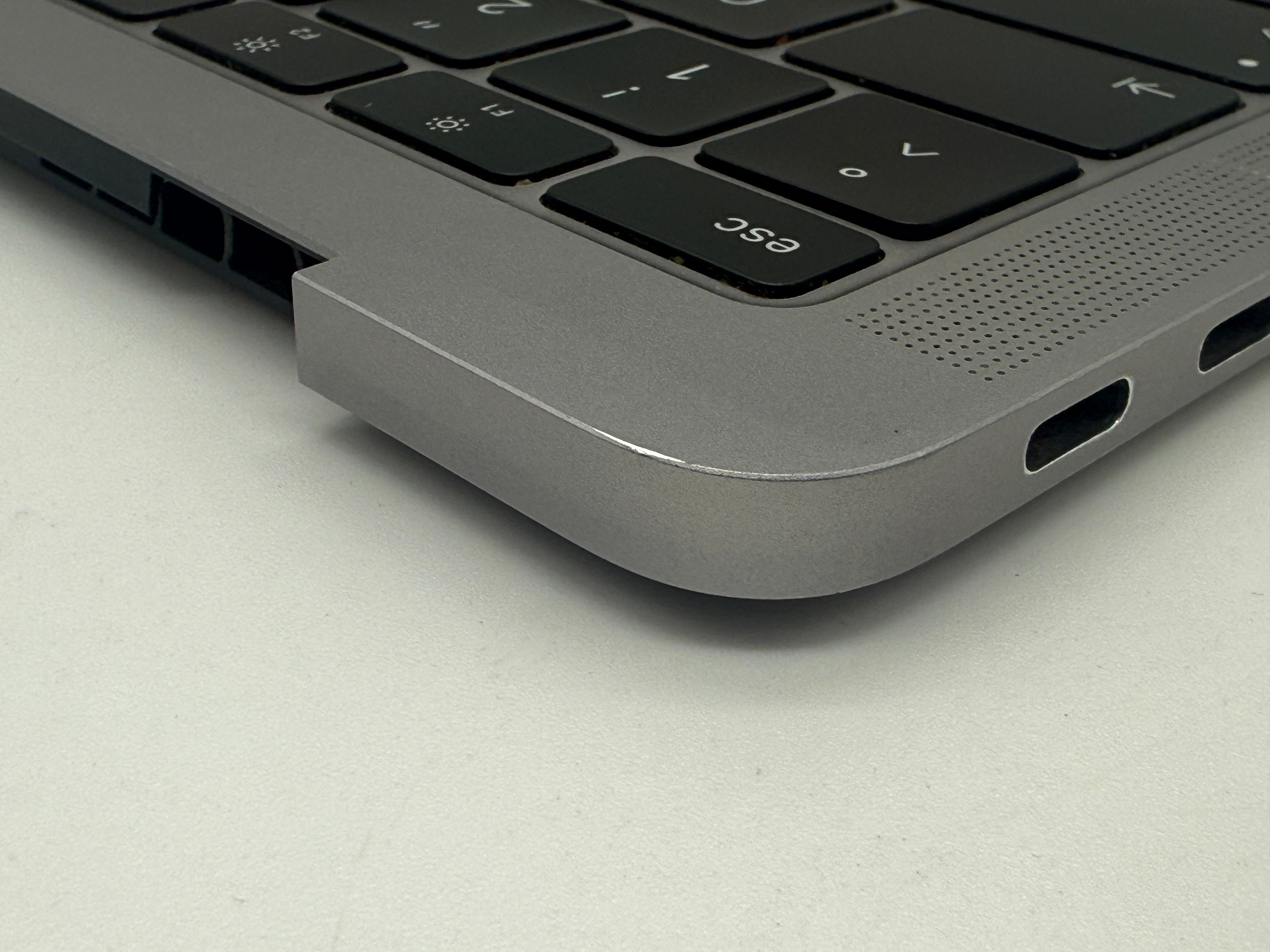 Macbook Air 13" 2018 2019 A1932 Topcase QWERTZ Trackpad Tastatur Grau #T737