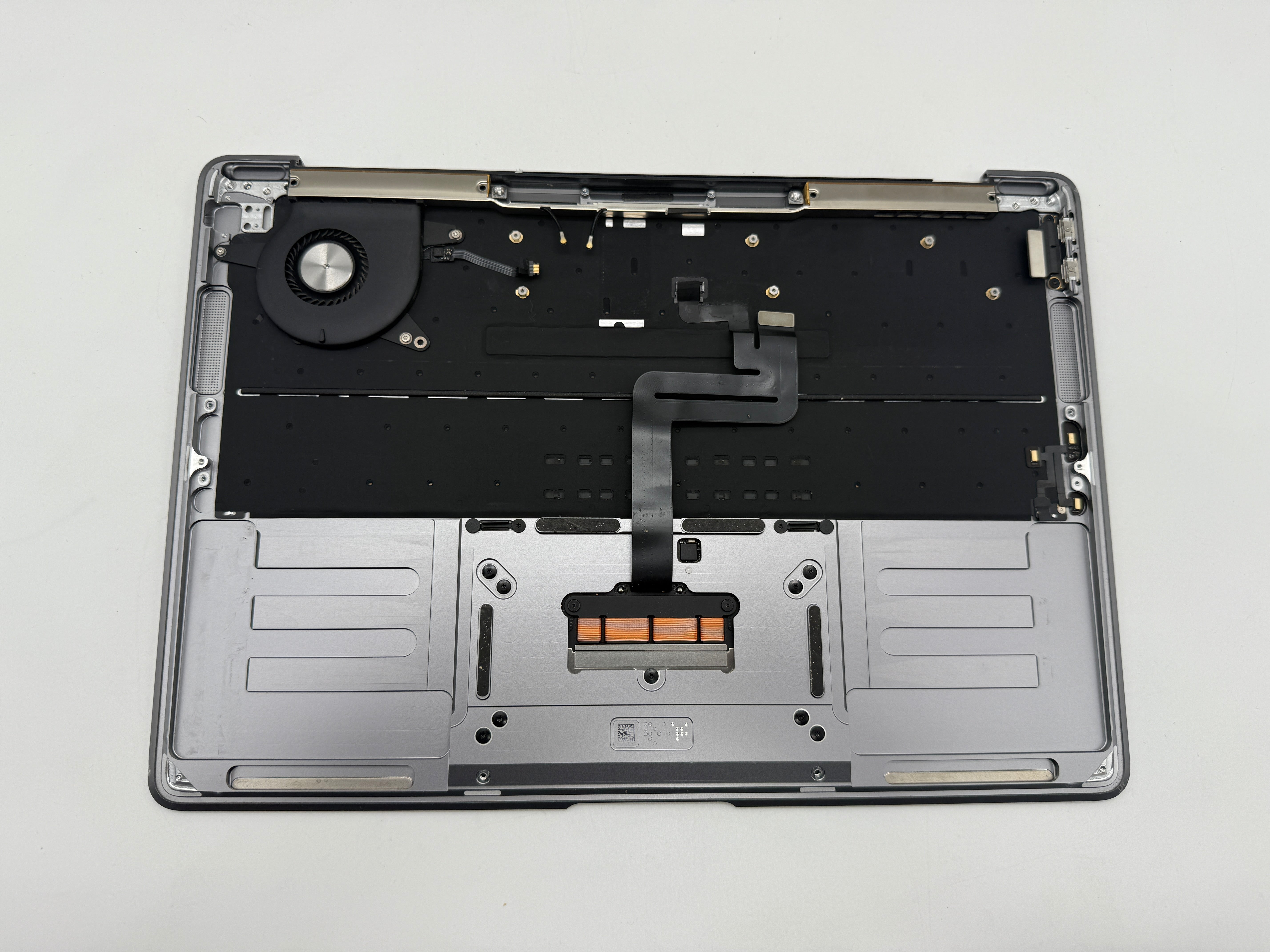Macbook Air 13" 2018 2019 A1932 Topcase QWERTZ Trackpad Tastatur Grau #T737