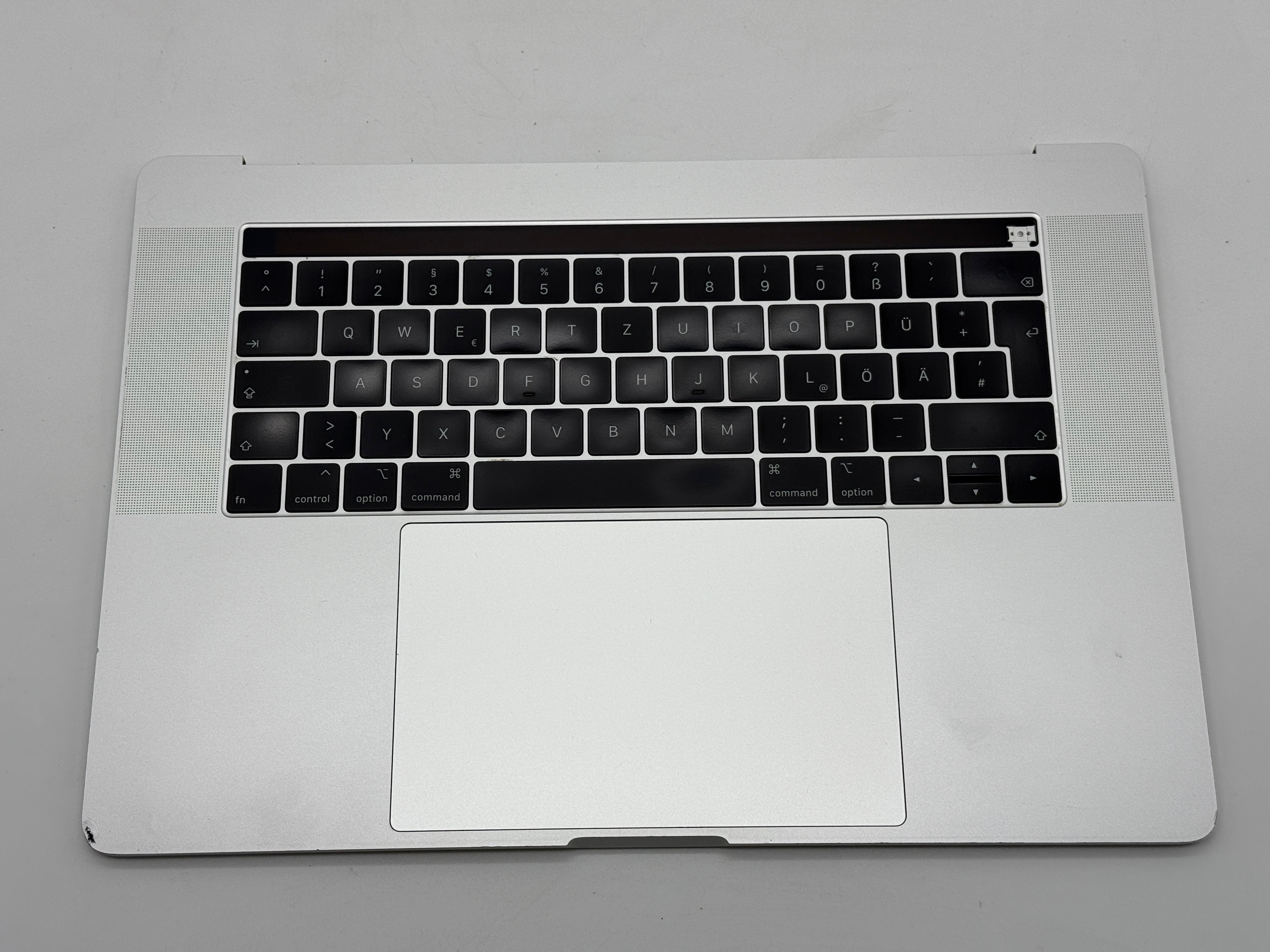 Macbook Pro 15" 2018 2019 A1990 Topcase Trackpad Tastatur Silber #T741