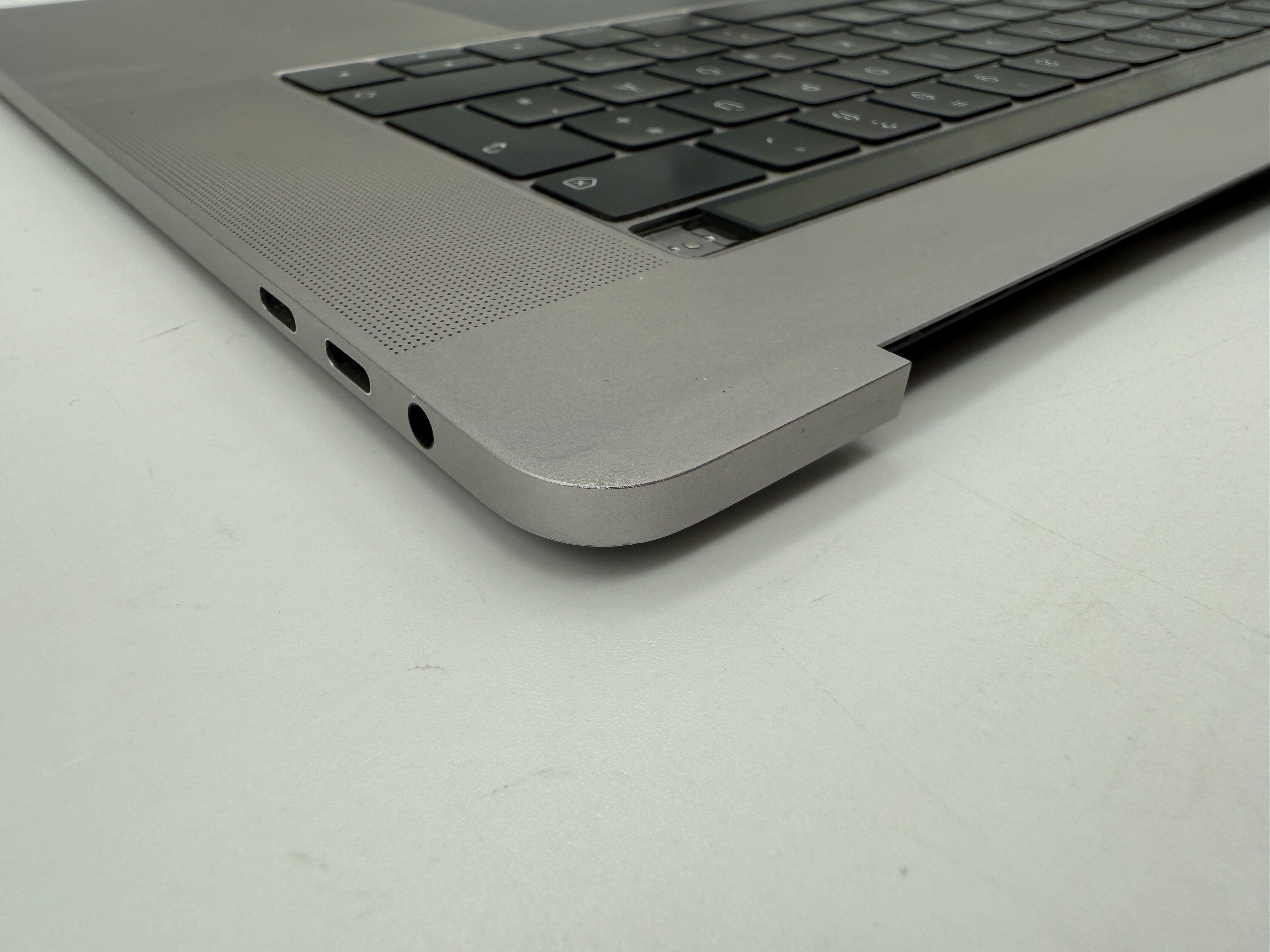 Macbook Pro 15" 2018 2019 A1990 QWERTZ Topcase Trackpad Tastatur Grau #T746