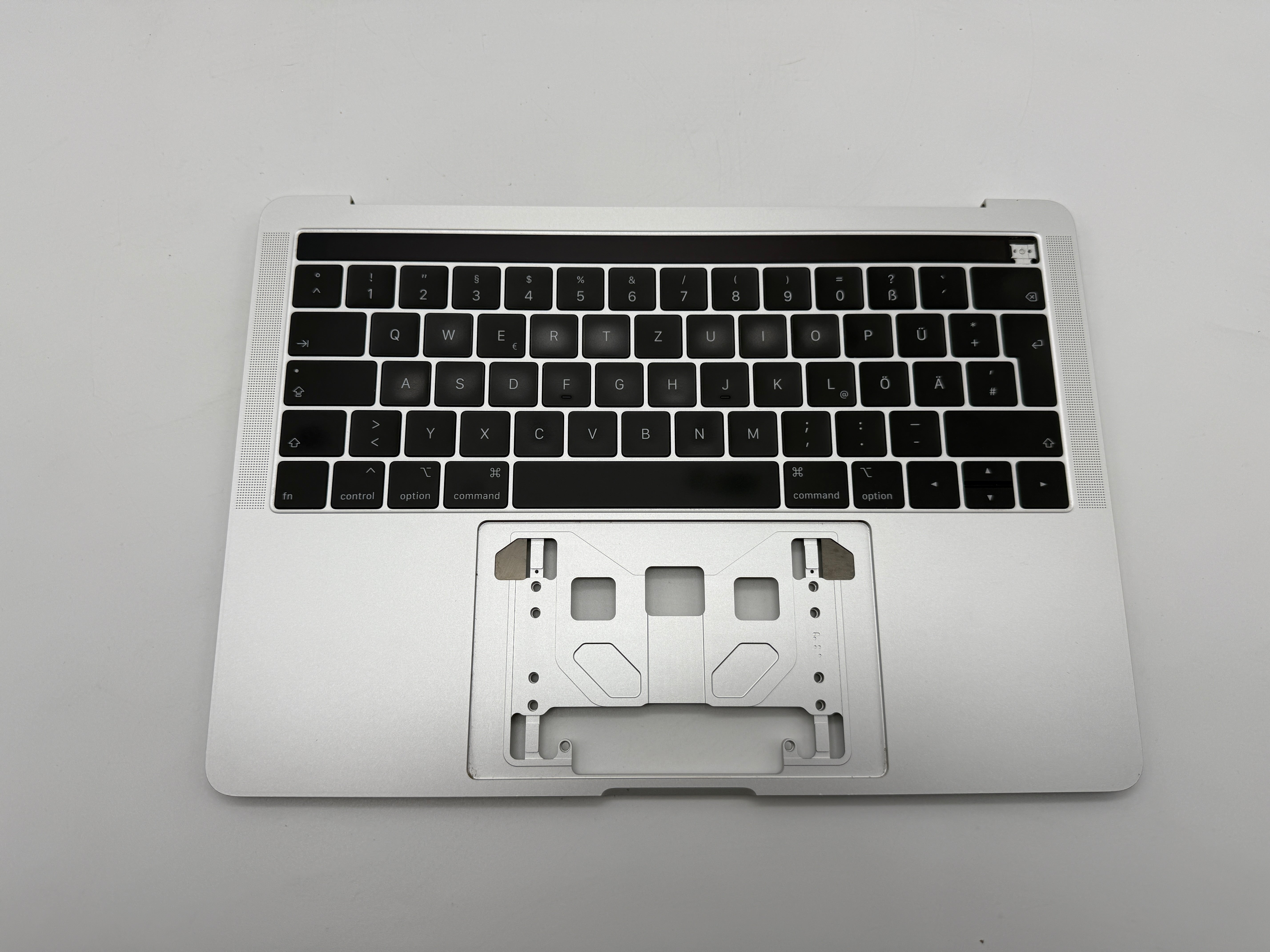 Macbook Pro 13" A1989 2018 2019 Topcase Tastatur QWERTZ Trackpad Silber #T752