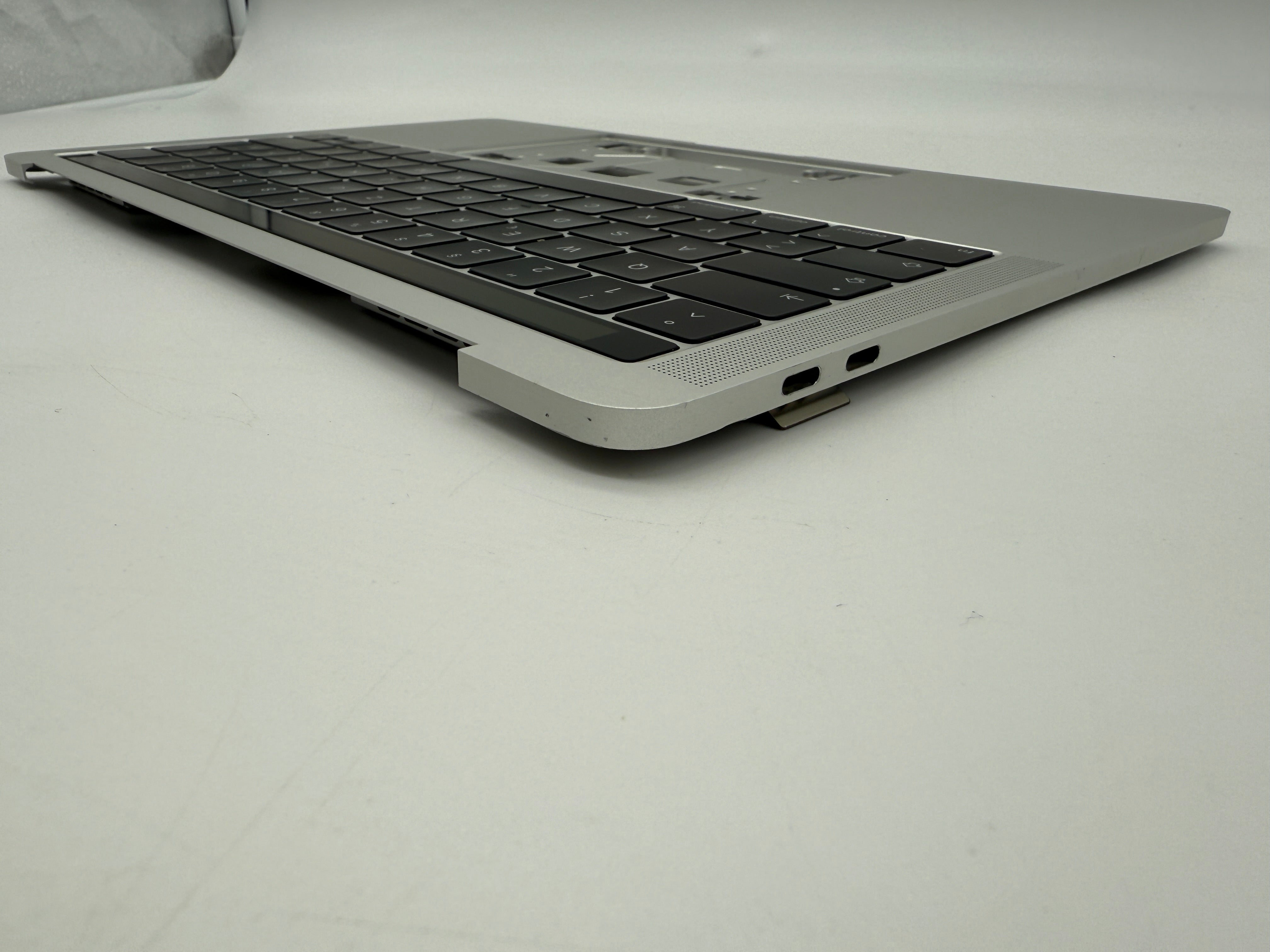 Macbook Pro 13" A1989 2018 2019 Topcase Tastatur QWERTZ Trackpad Silber #T752