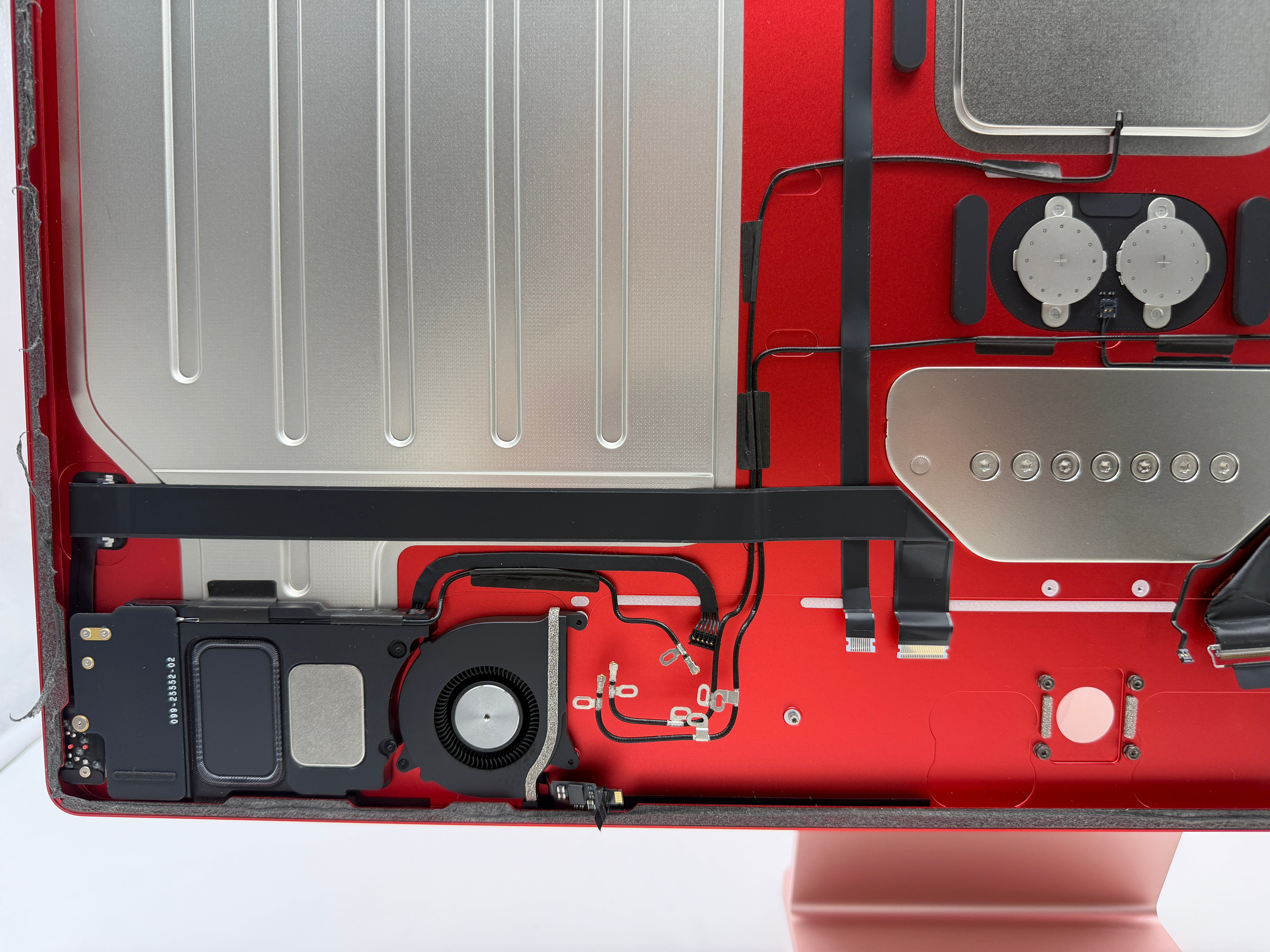 Apple iMac 24" 2021 A2438 Gehäuse Standfuß Lautsprecher Lüfter Rot #PSG3