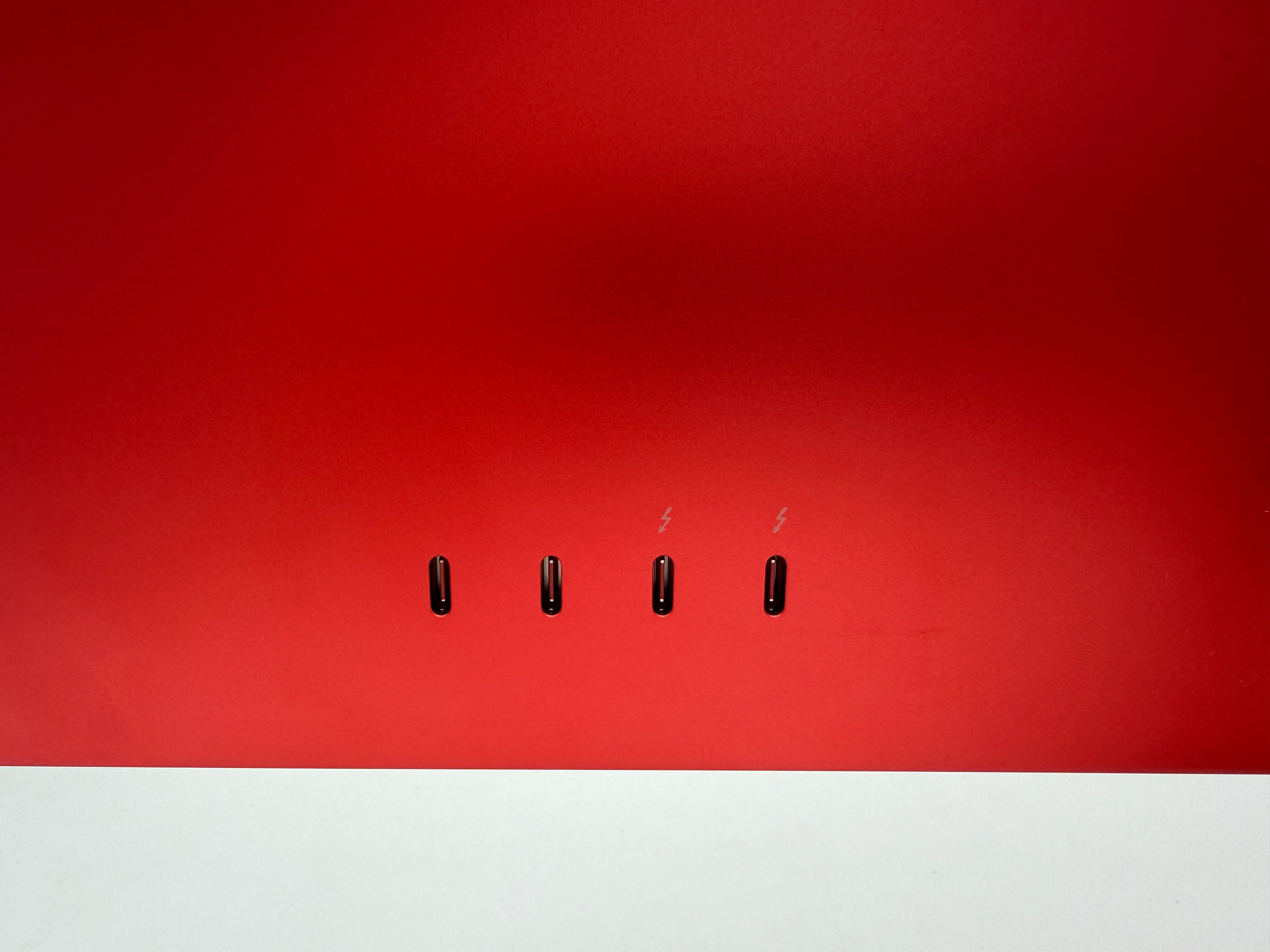 Apple iMac 24" 2021 A2438 Gehäuse Standfuß Lautsprecher Lüfter Rot #PSG3