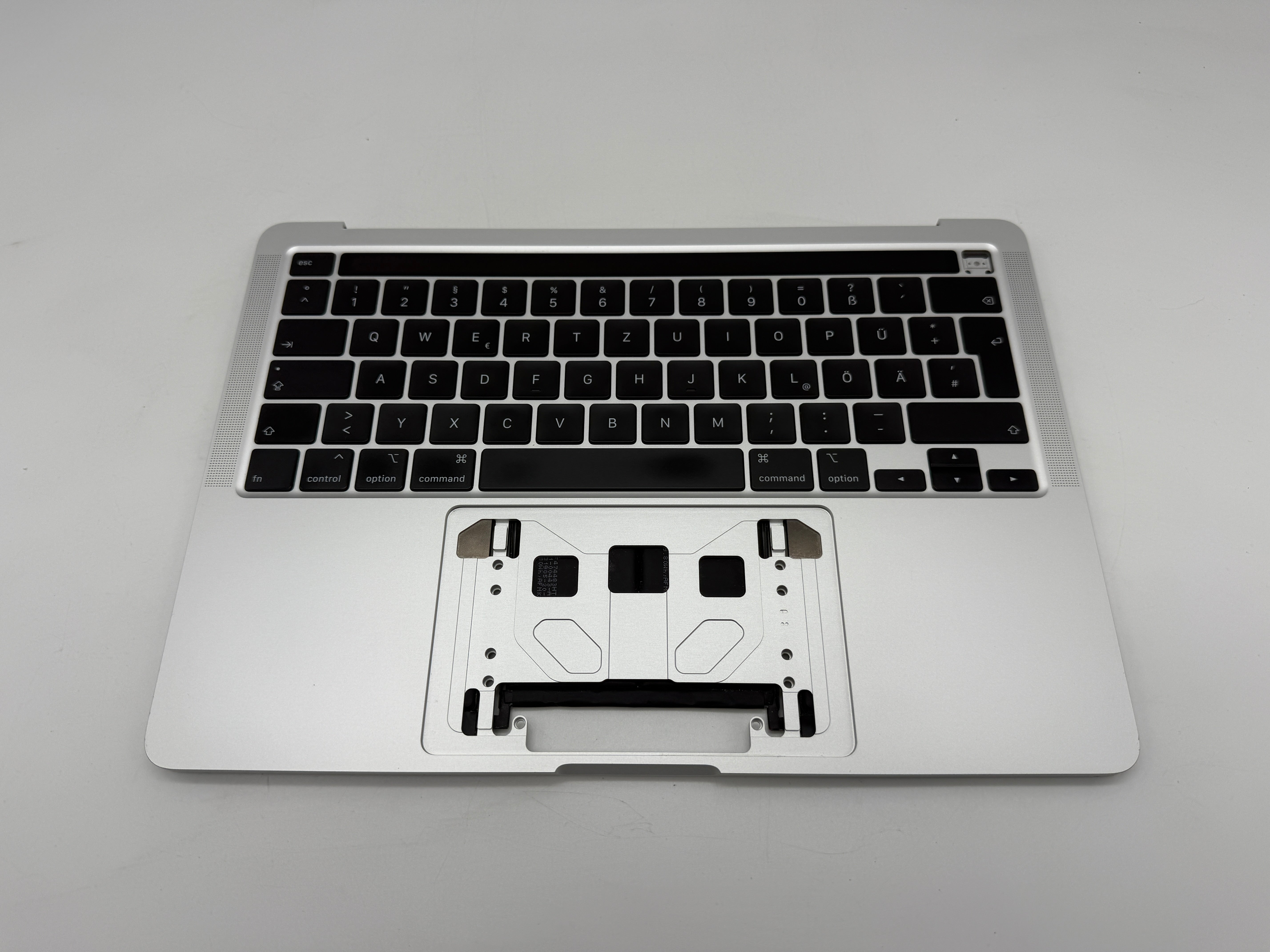 Macbook Pro 13" A2251 2020 Topcase QWERTZ Akku Tastatur Silber #T760