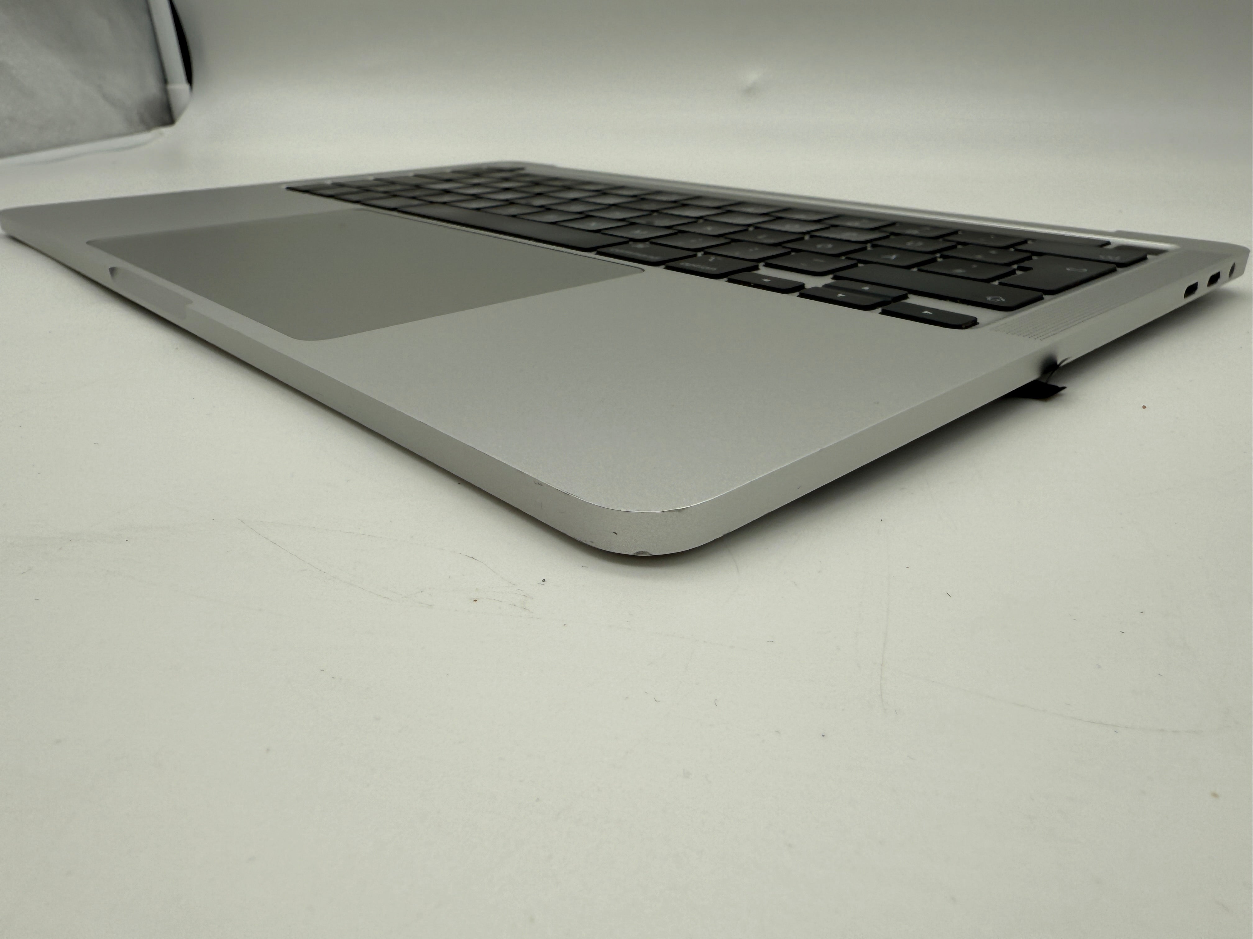 Macbook Pro 13" A2251 2020 Topcase QWERTZ Akku Tastatur Silber #T761