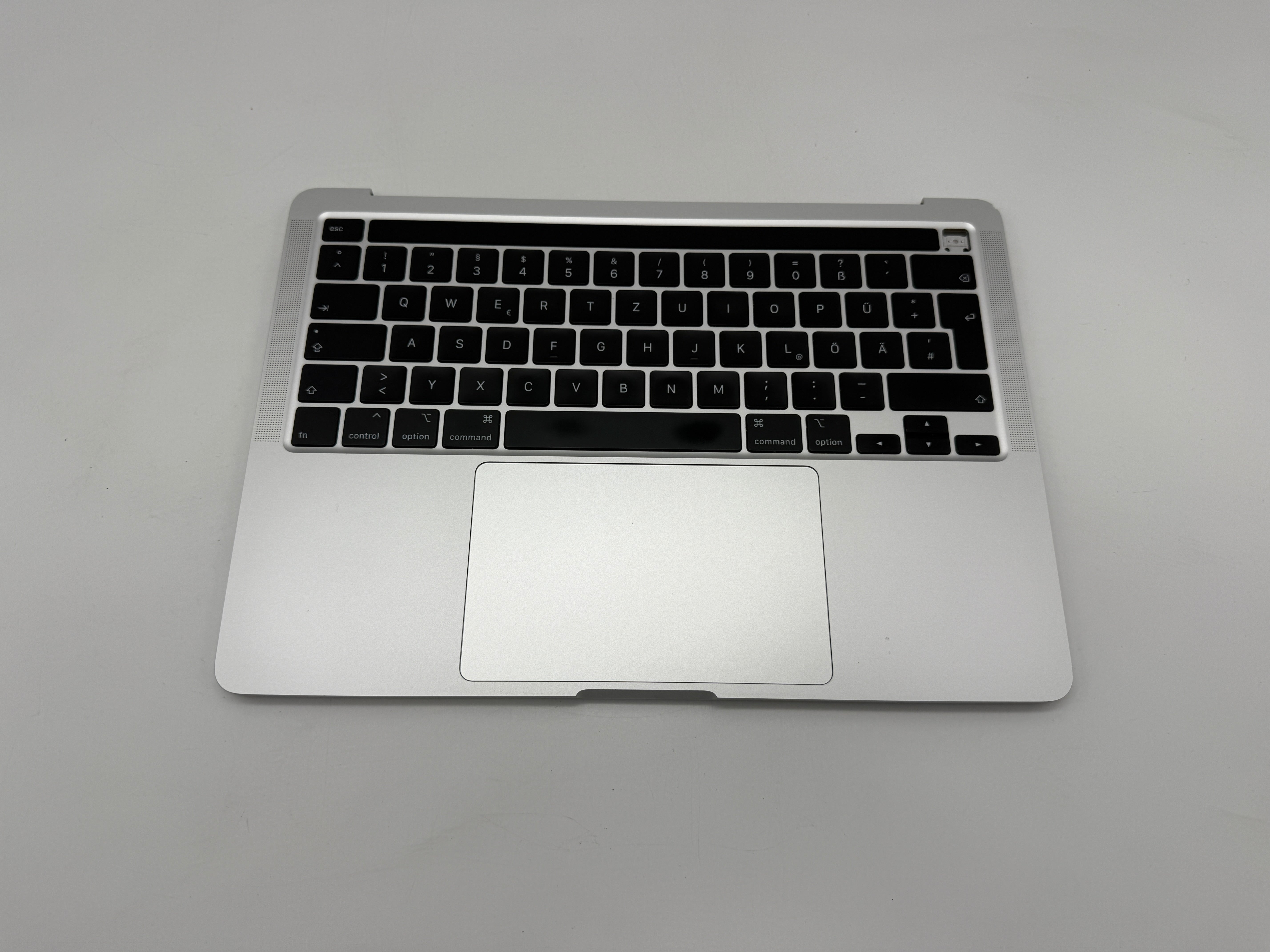 Macbook Pro 13" A2251 2020 Topcase QWERTZ Akku Tastatur Silber #T763