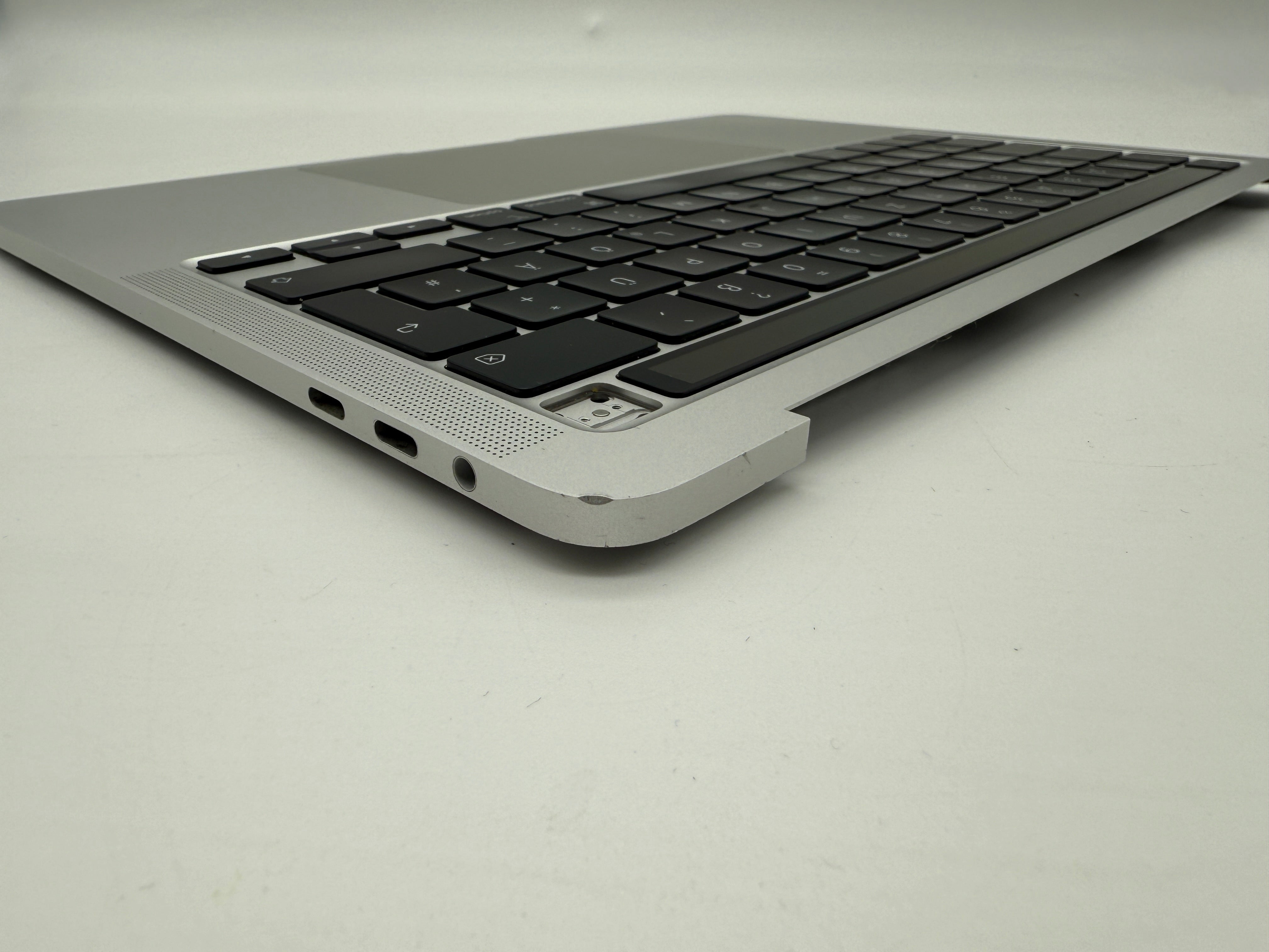 Macbook Pro 13" A2251 2020 Topcase QWERTZ Akku Tastatur Silber #T763