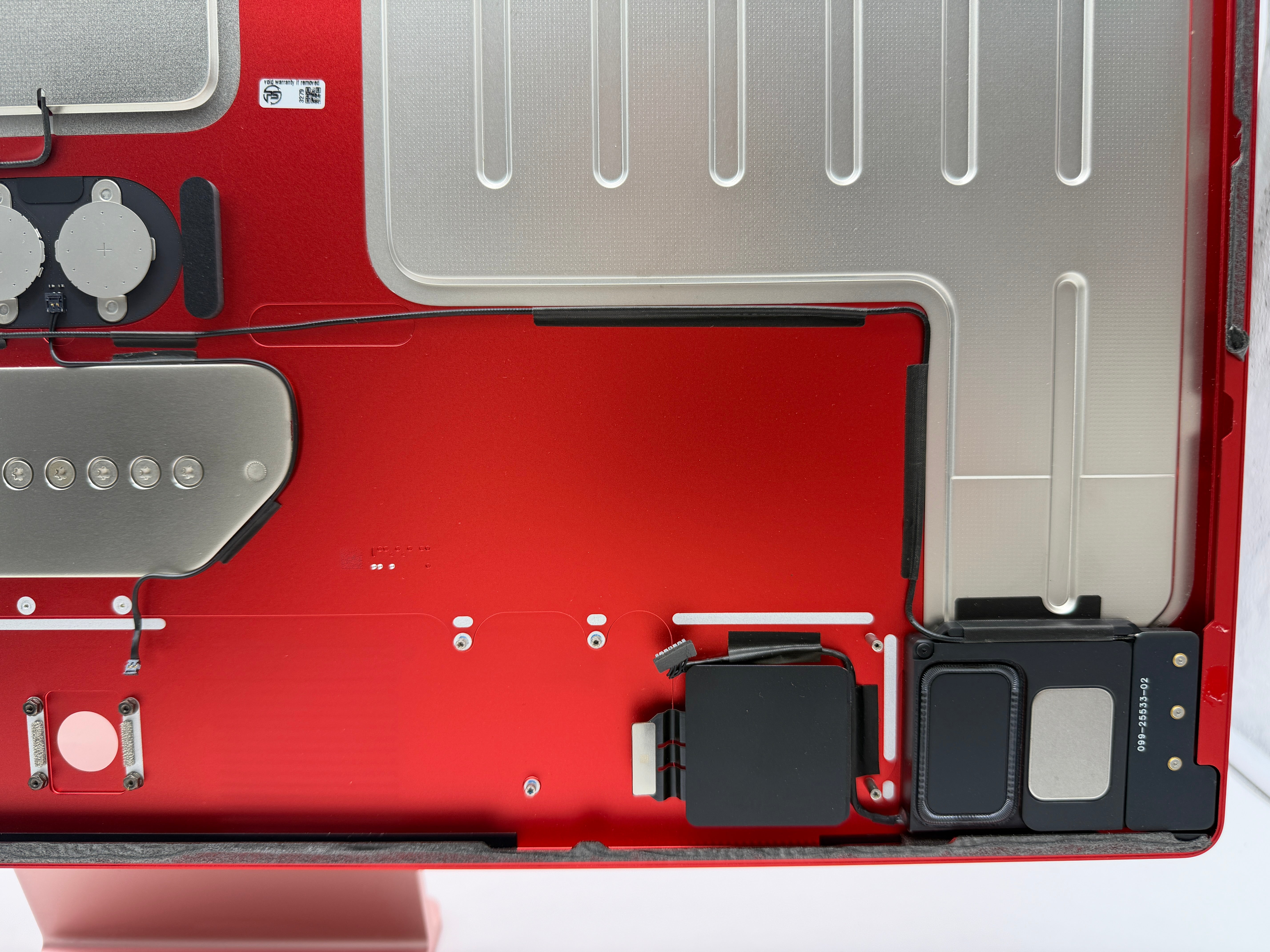 Apple iMac 24" 2021 A2439 Gehäuse Standfuß Lautsprecher Lüfter Rot #PSG12