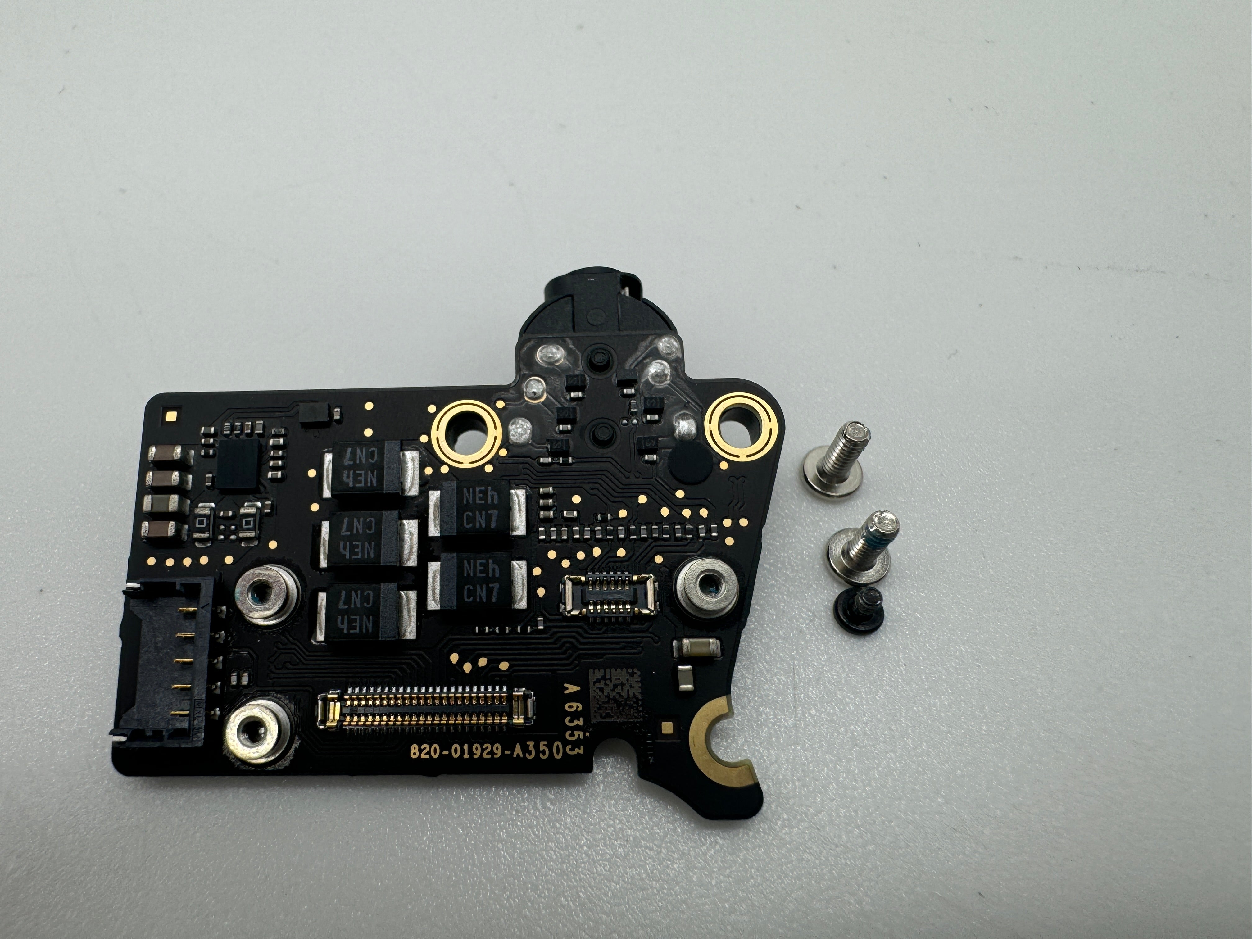 Original Macbook Air 13" A2337 2020 Audio Audioboard Buchse 820-01929 Grau Weiß