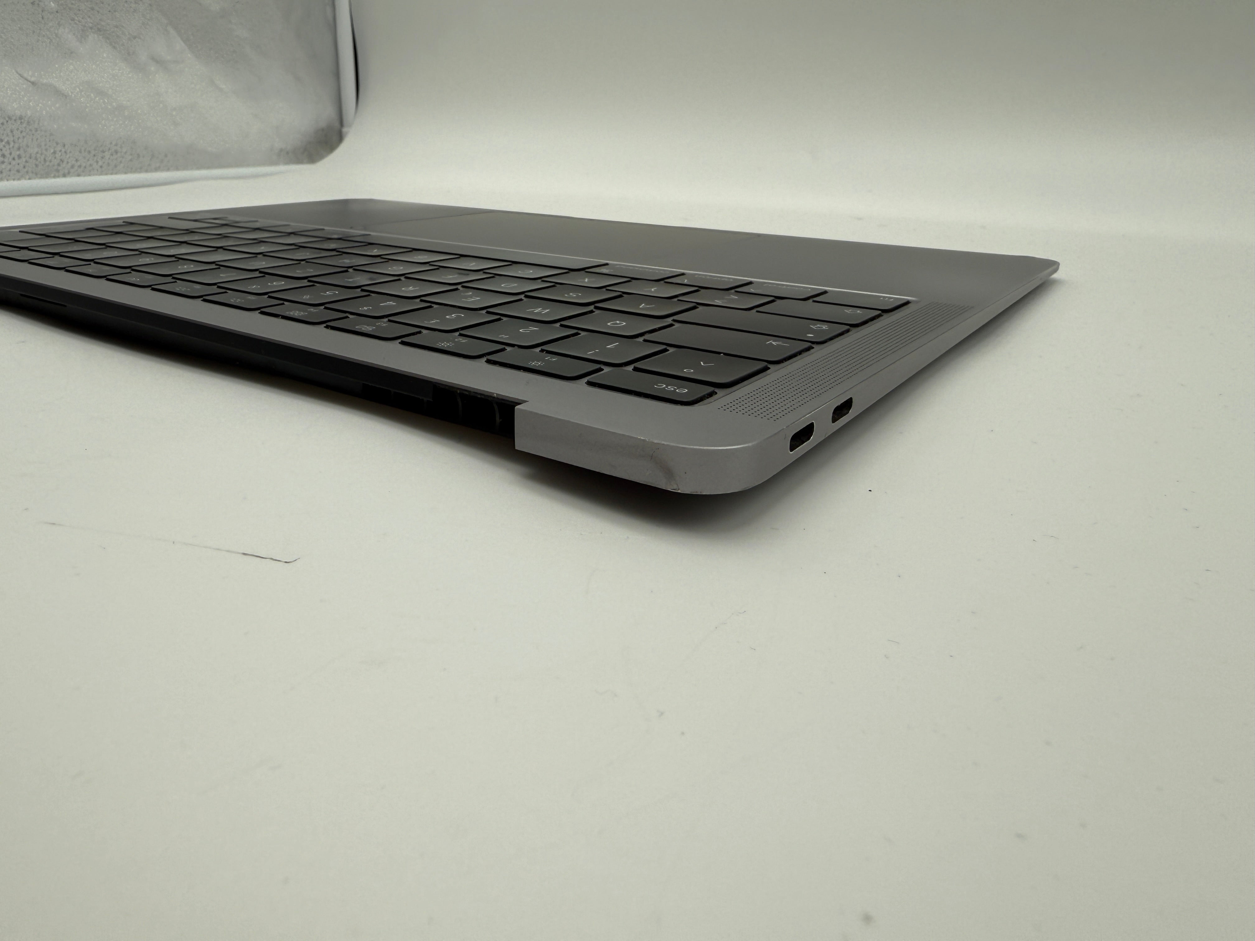 Macbook Air 13" 2018 2019 A1932 Topcase QWERTZ Trackpad Tastatur Grau #T826