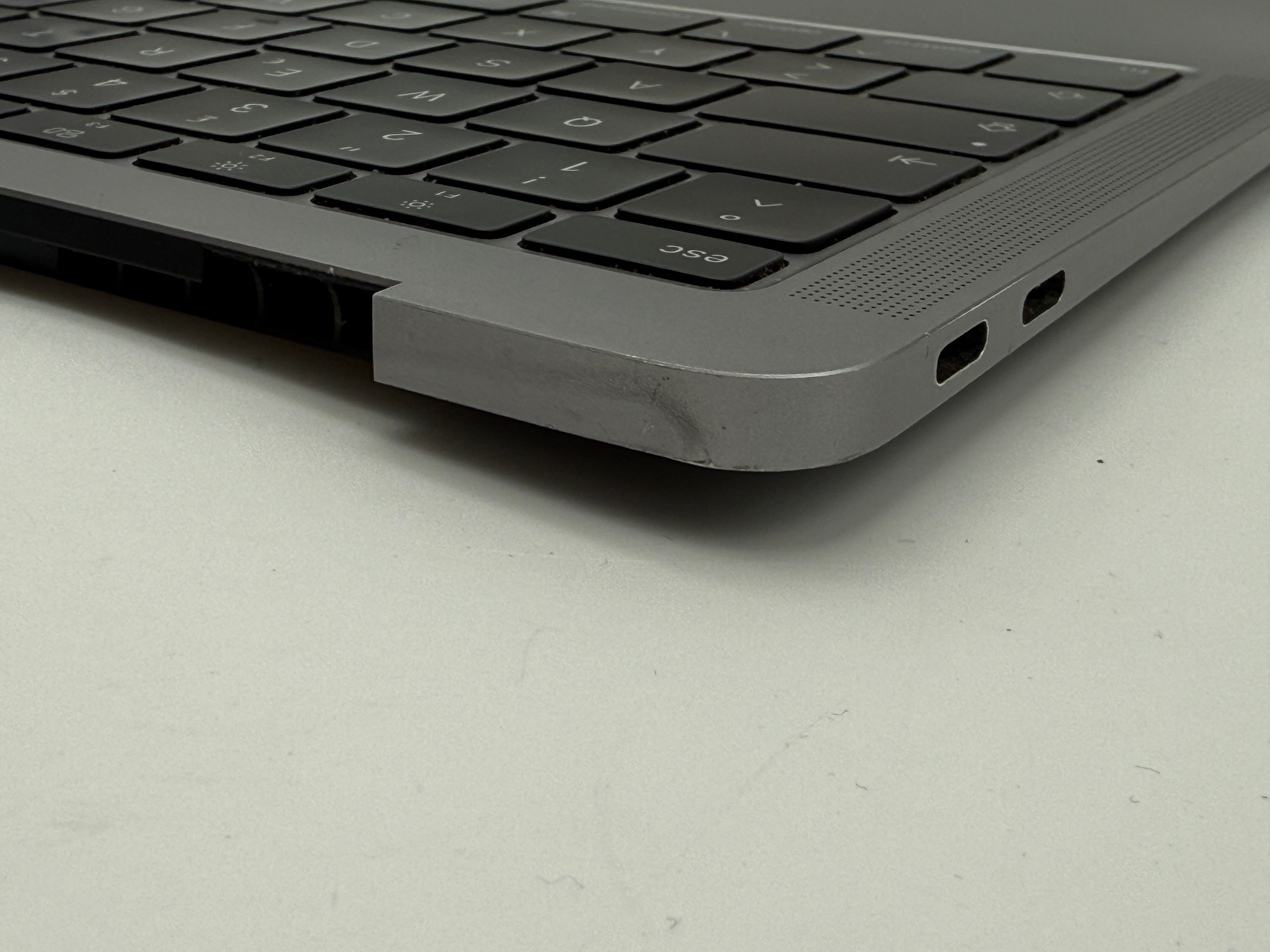 Macbook Air 13" 2018 2019 A1932 Topcase QWERTZ Trackpad Tastatur Grau #T826