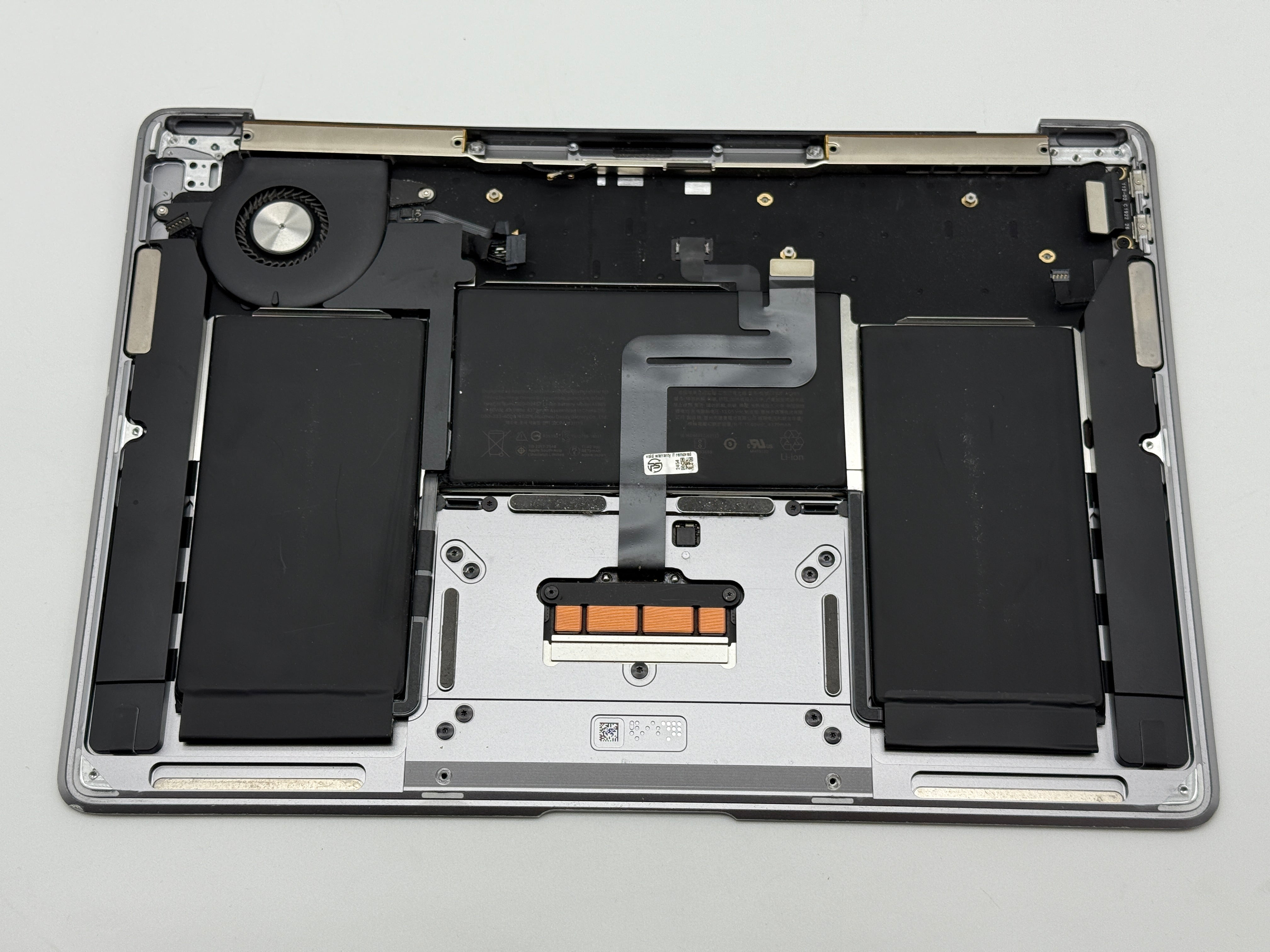 Macbook Air 13" 2018 2019 A1932 Topcase QWERTZ Trackpad Tastatur Grau #T826