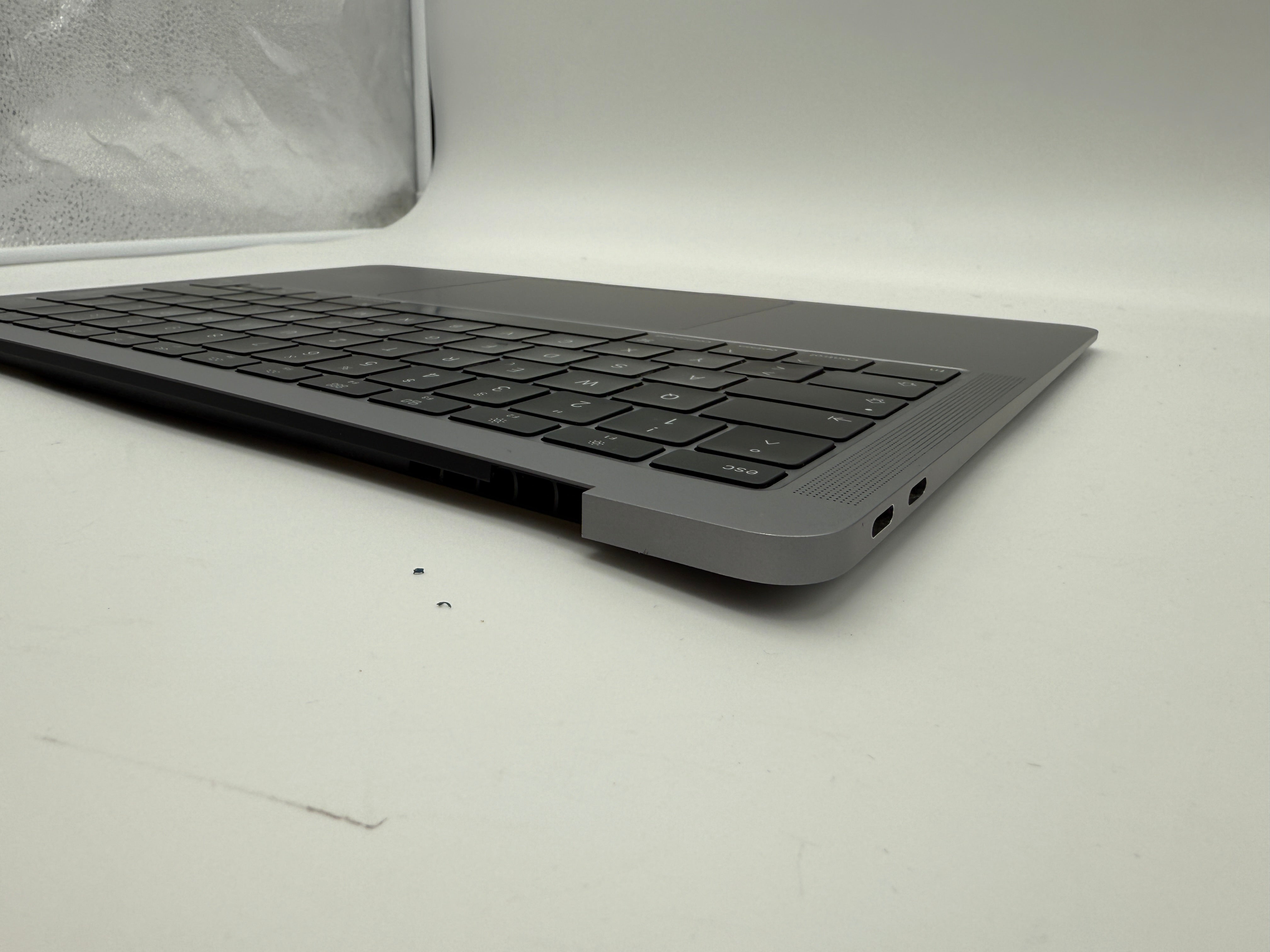Macbook Air 13" 2018 2019 A1932 Topcase QWERTZ Trackpad Tastatur Grau #T831