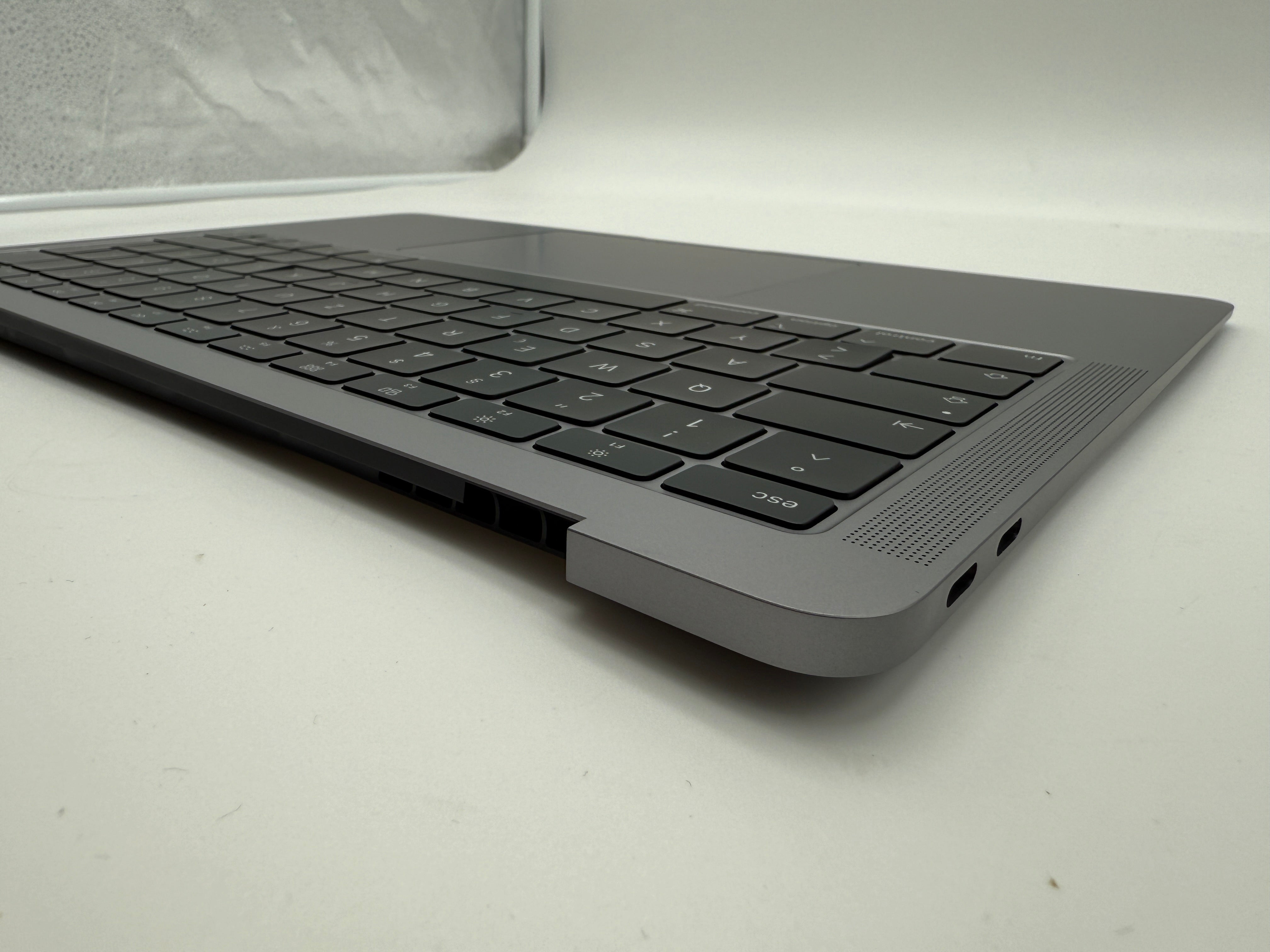Macbook Air 13" 2018 2019 A1932 Topcase QWERTZ Trackpad Tastatur Grau #T819