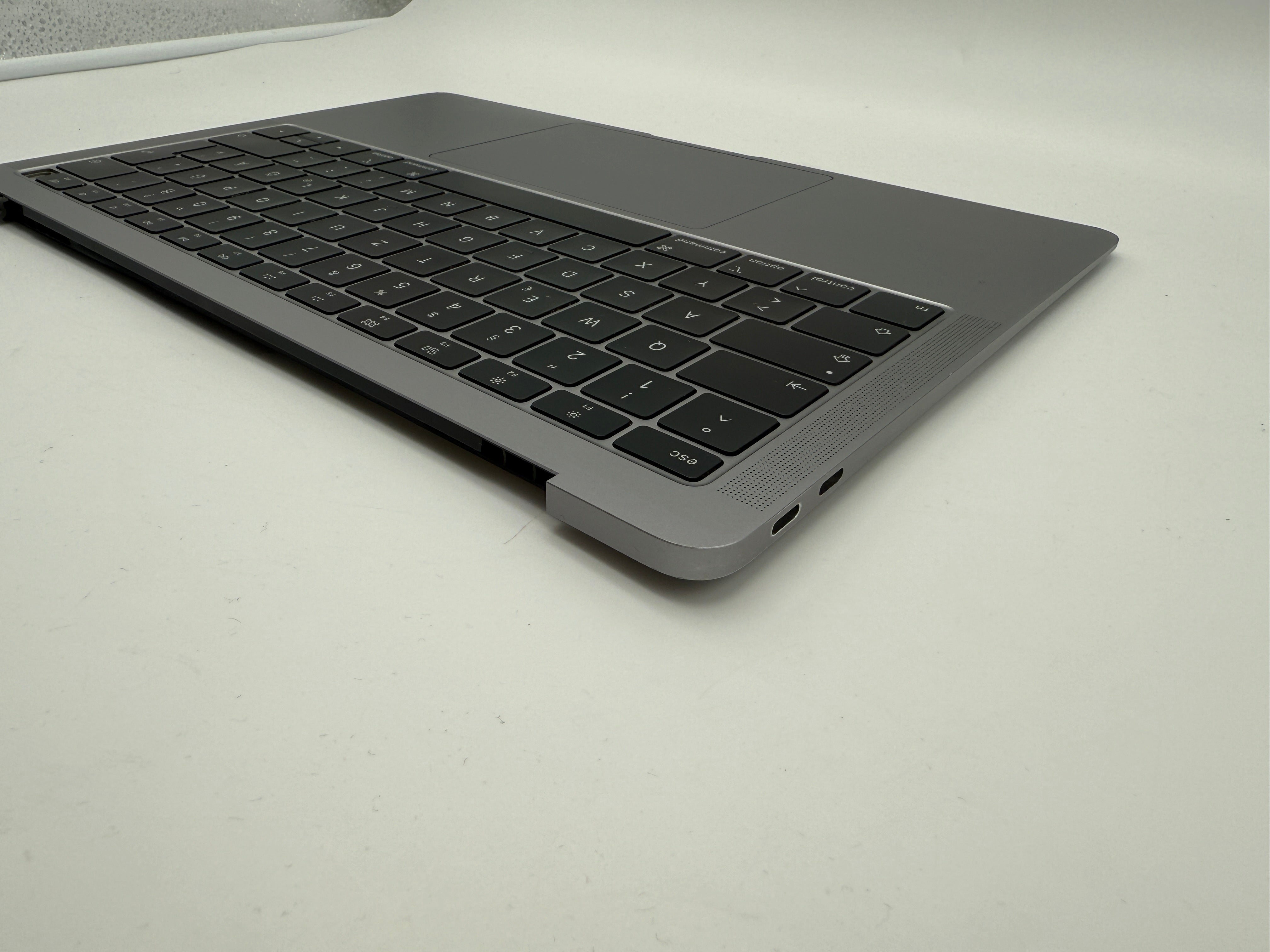 Macbook Air 13" 2018 2019 A1932 Topcase QWERTZ Trackpad Tastatur Grau #T837