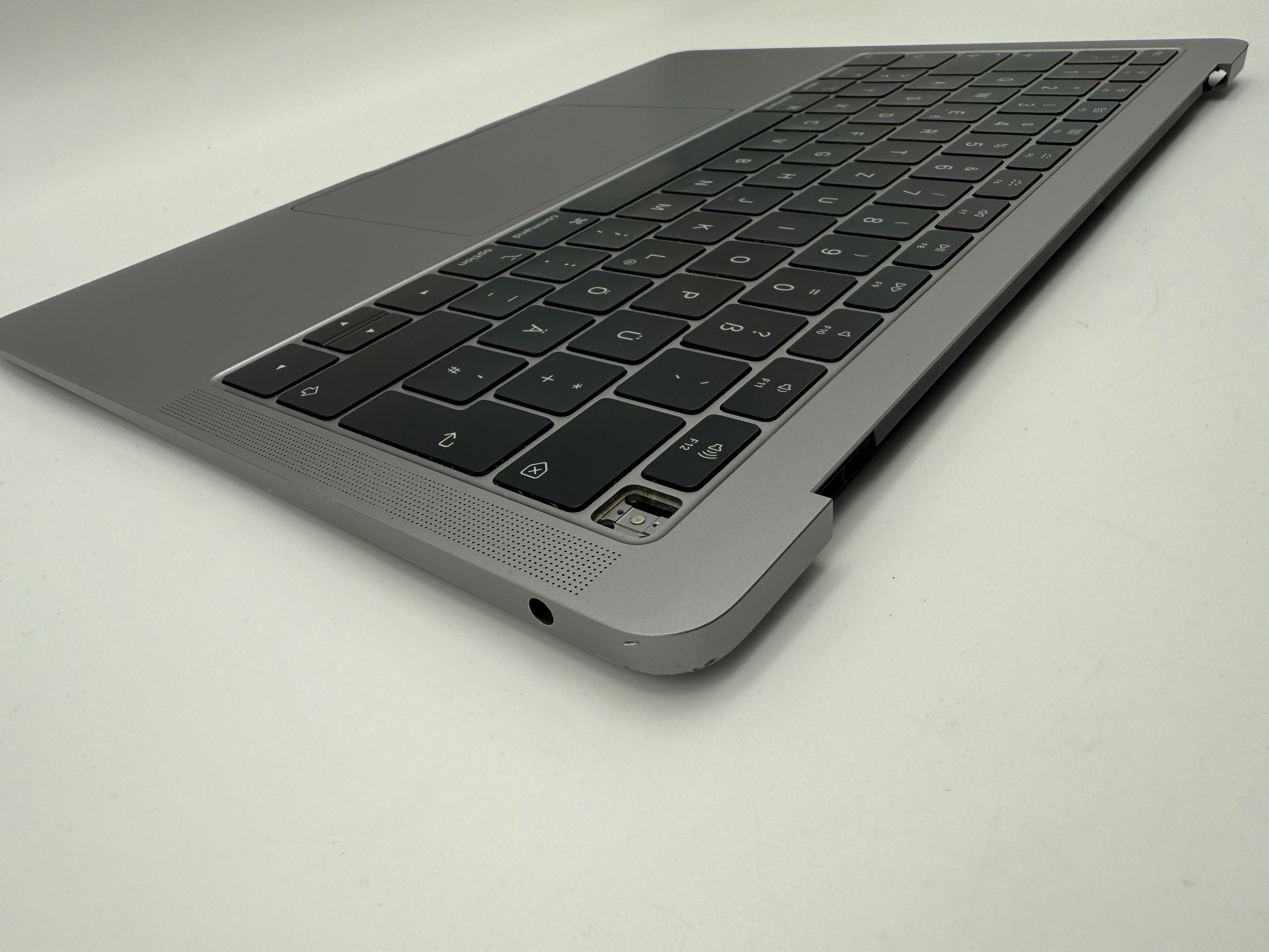 Macbook Air 13" 2018 2019 A1932 Topcase QWERTZ Trackpad Tastatur Grau #T837
