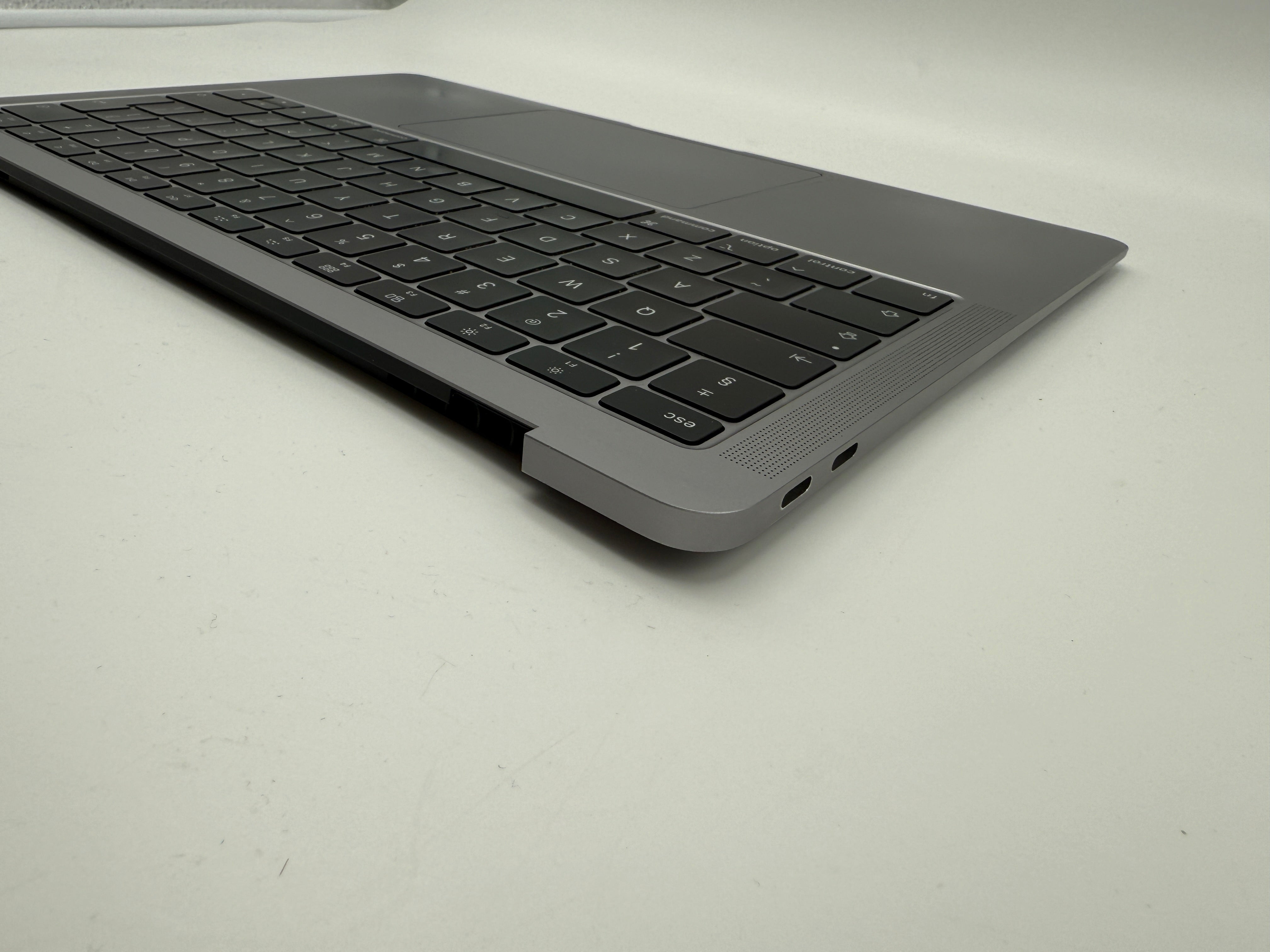 Macbook Air 13" 2018 2019 A1932 Topcase QWERTY Trackpad Tastatur Grau #T838
