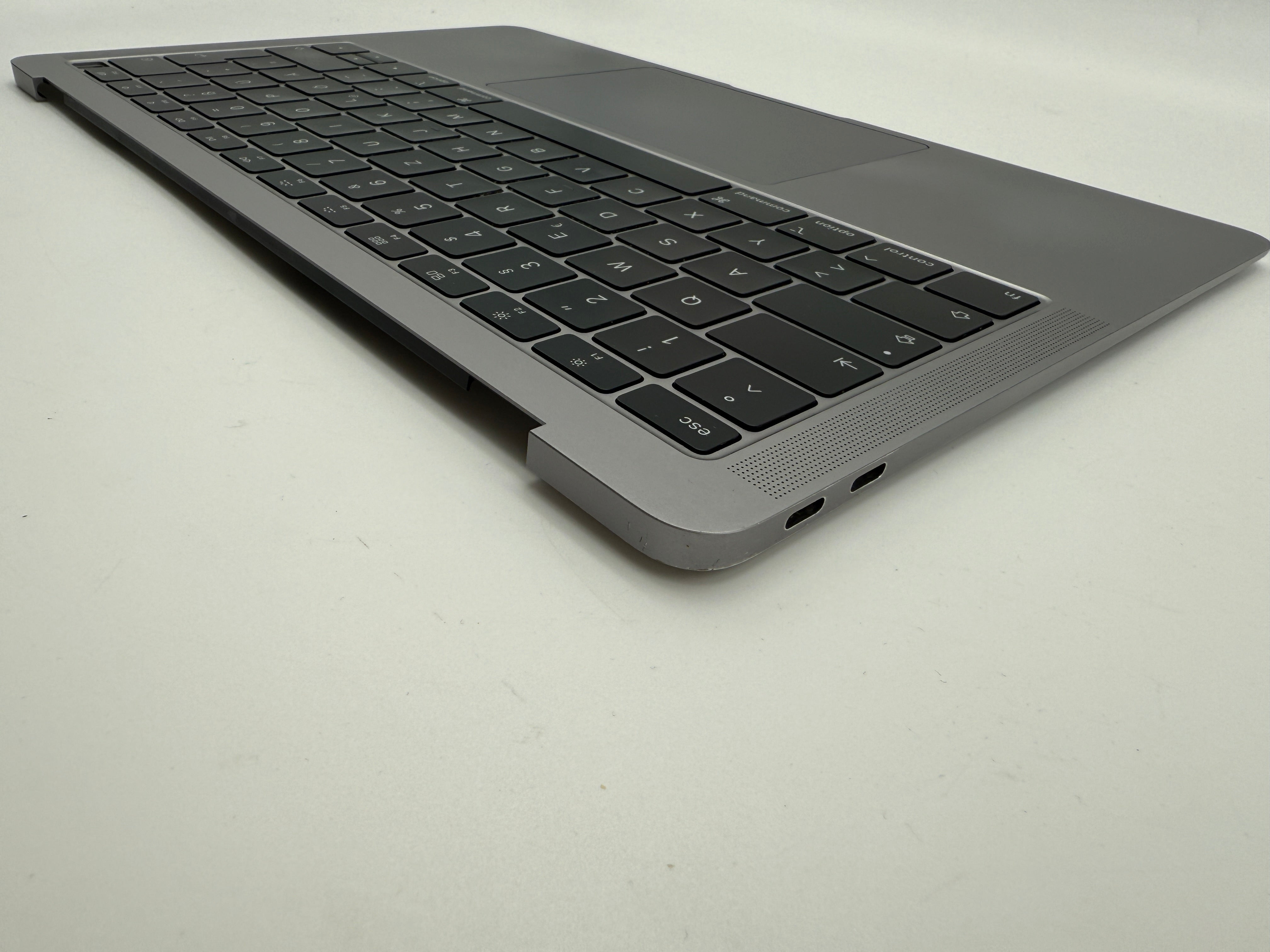 Macbook Air 13" 2018 2019 A1932 Topcase QWERTZ Trackpad Tastatur Grau #T840