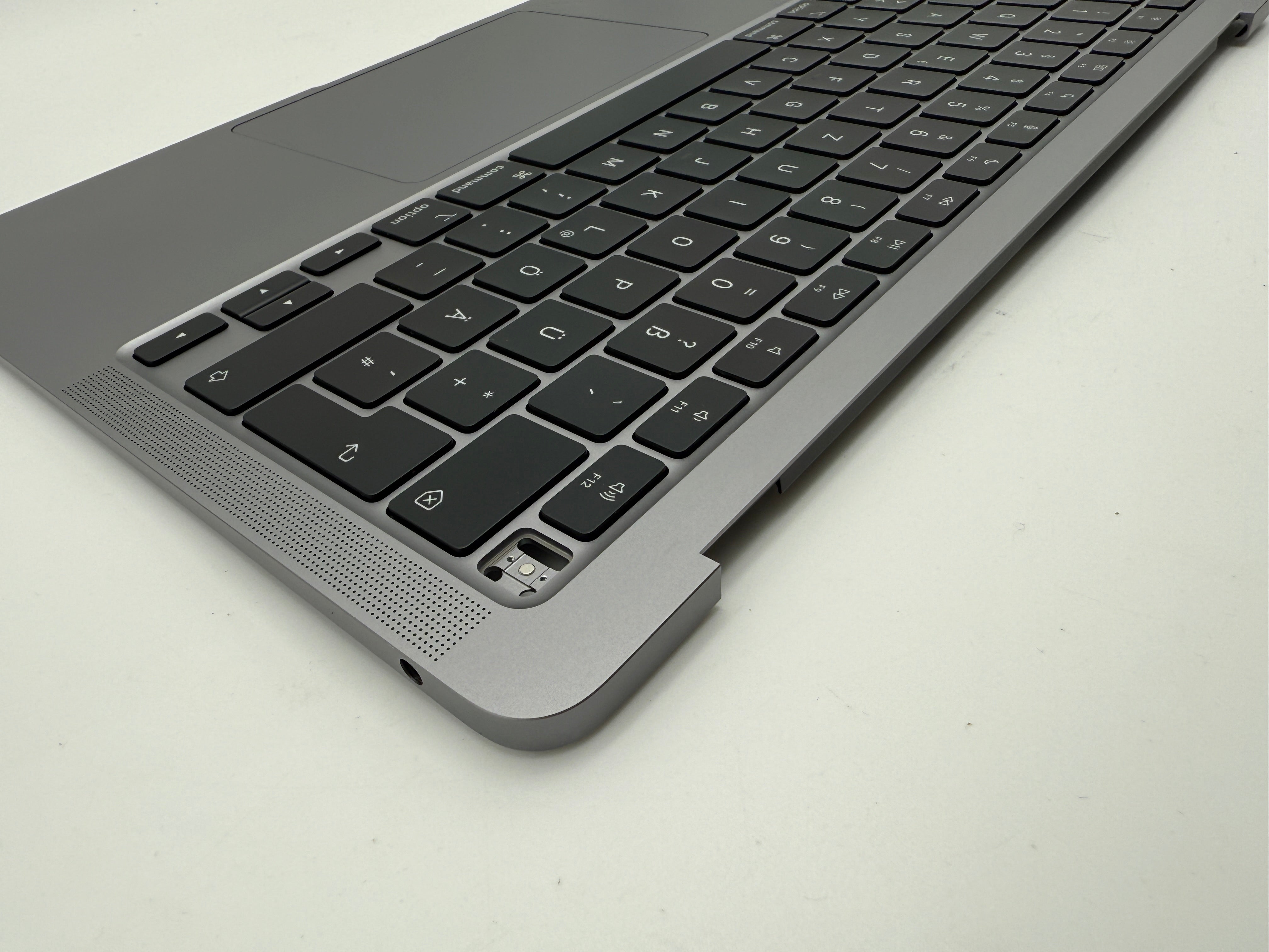 MacBook Air 13" 2020 A2337 Topcase QWERTZ Akku Tastatur Grau #T854