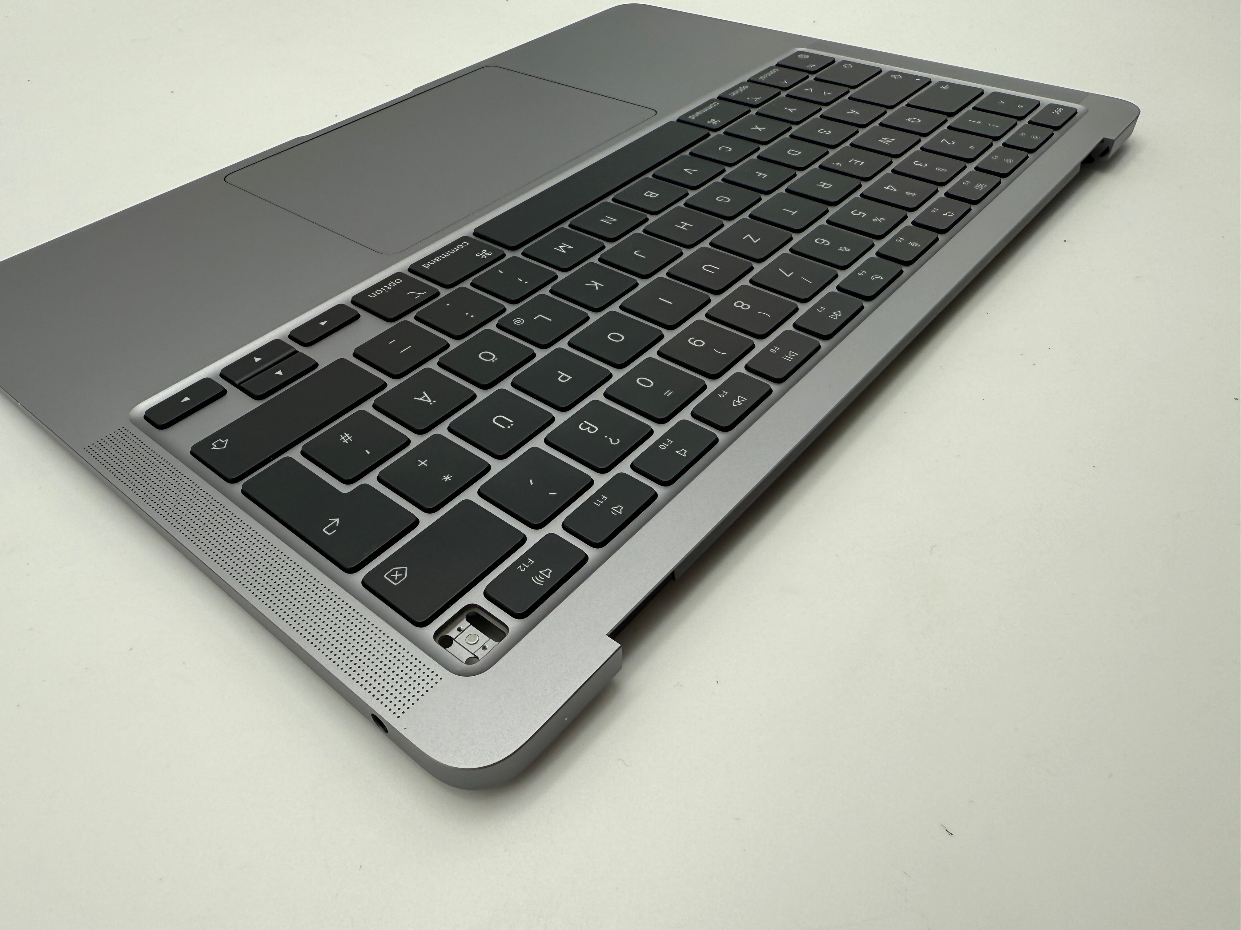 MacBook Air 13" 2020 A2337 Topcase QWERTZ Akku Tastatur Grau #T857