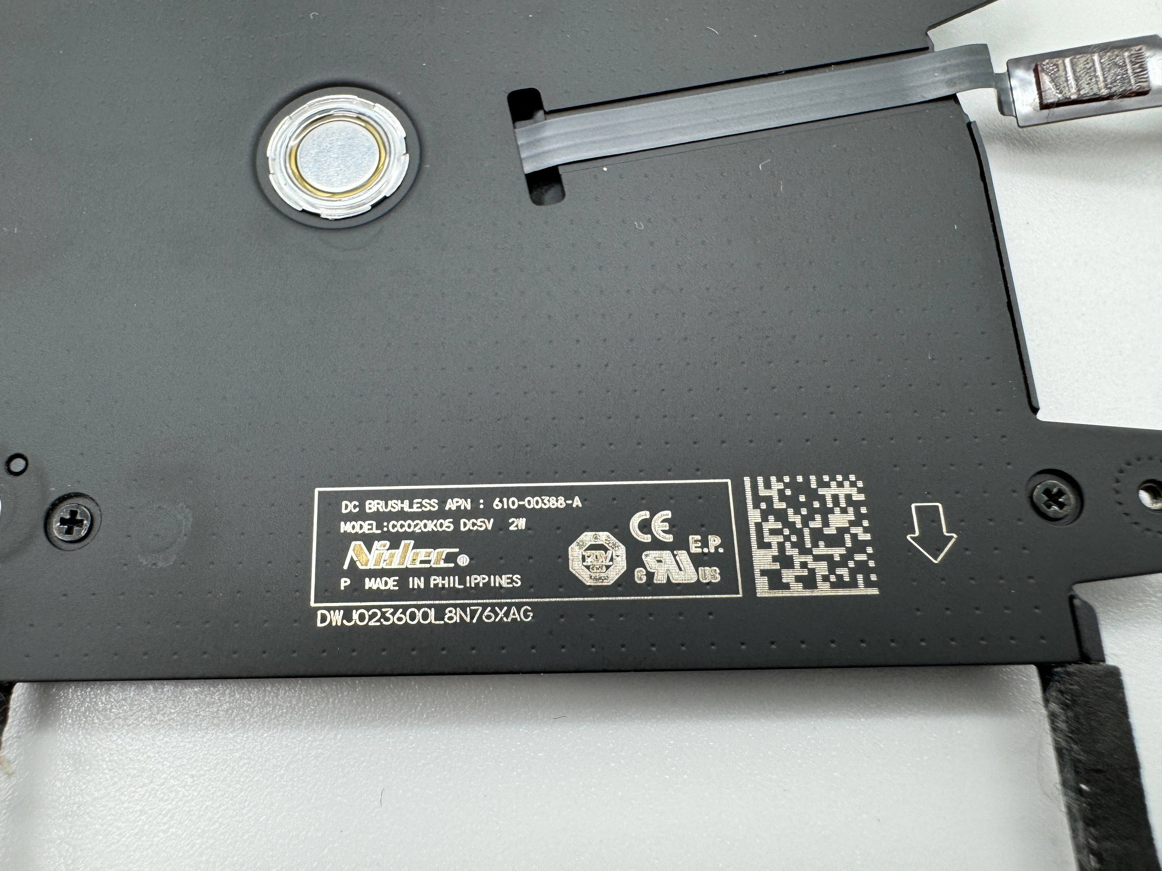 MacBook Pro 13" 2020 A2289 Lüfter Fan 610-00388-A