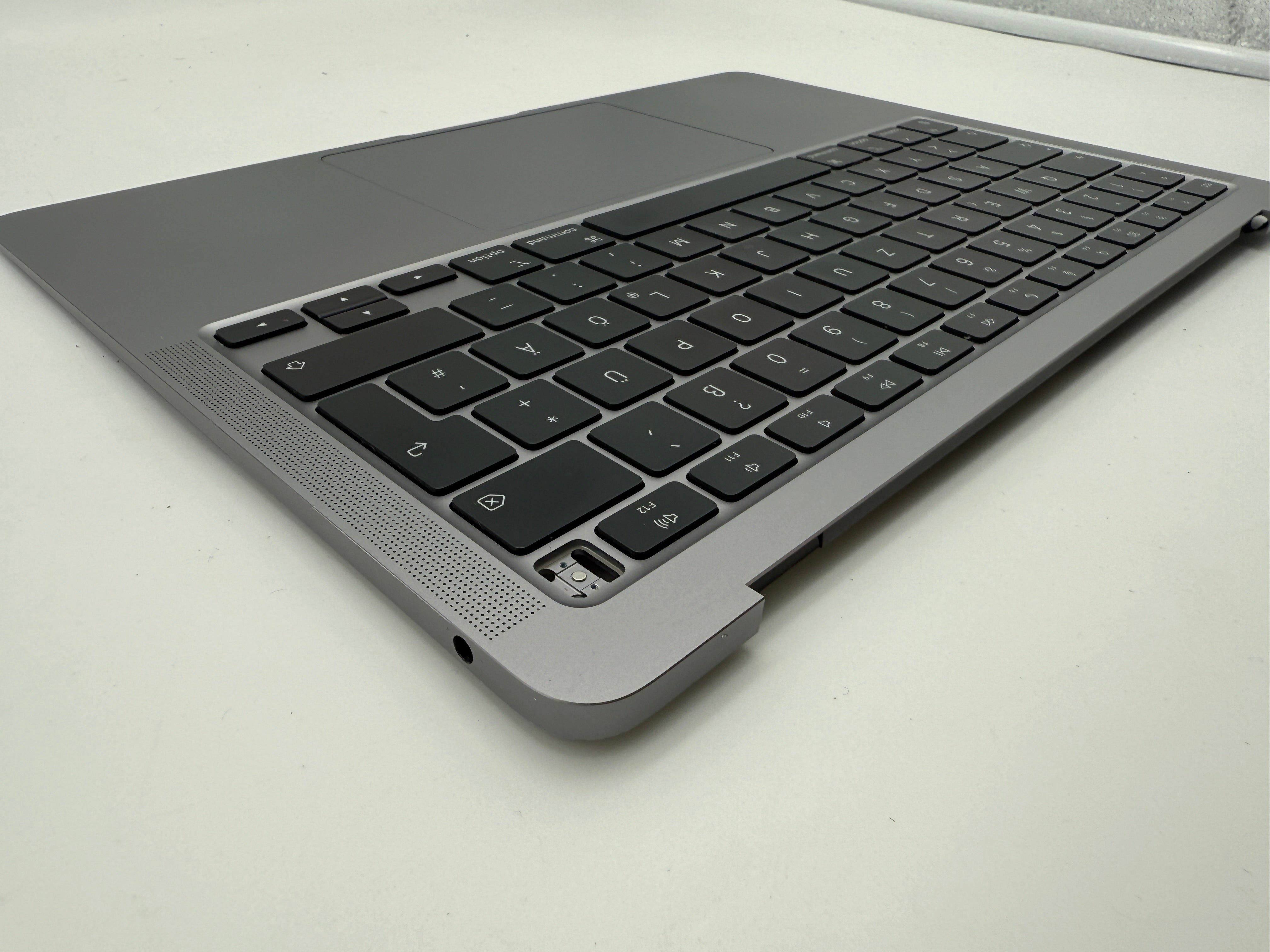 MacBook Air 13" 2020 A2337 Topcase QWERTZ Akku Tastatur Grau #T871