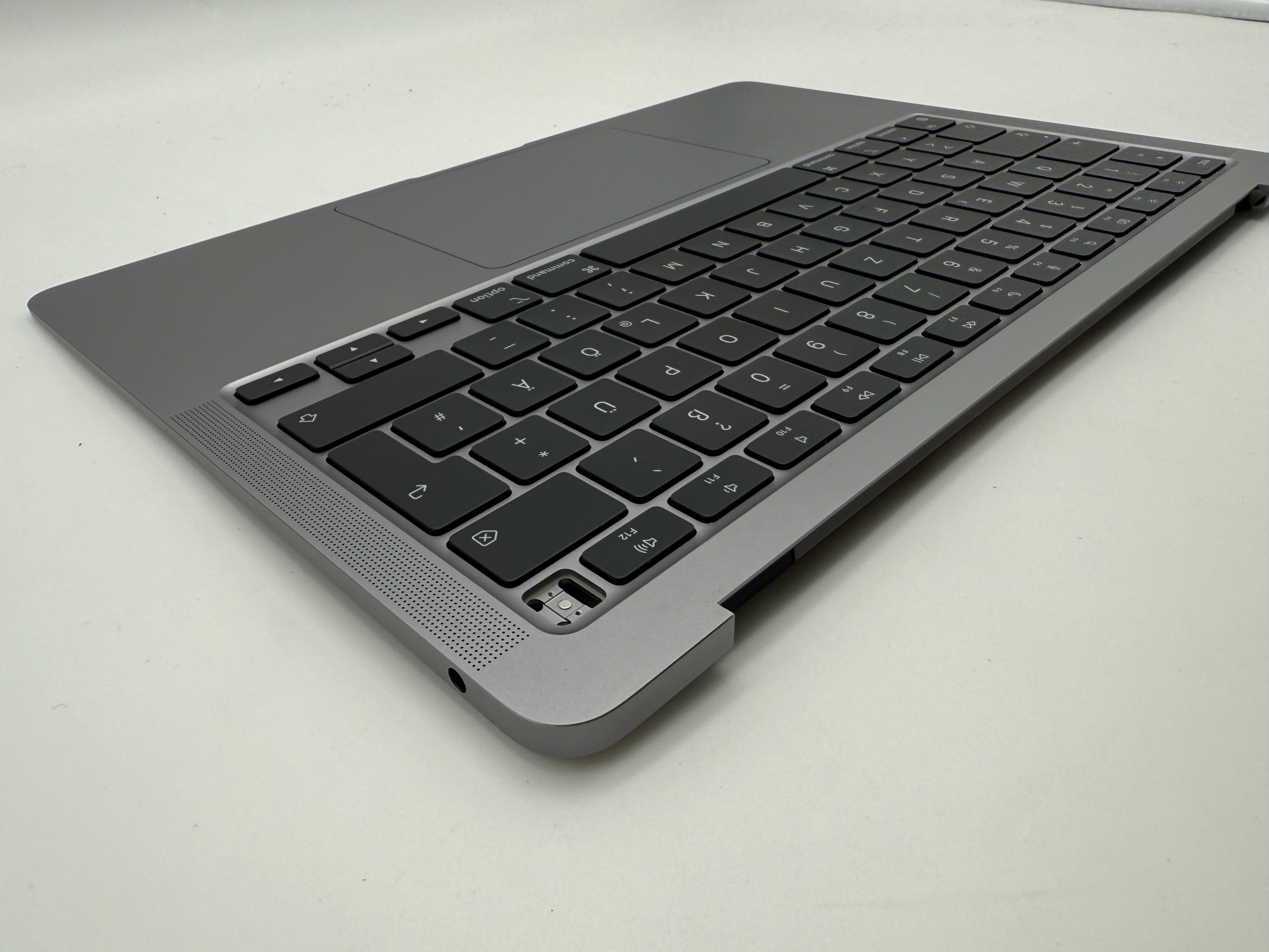 MacBook Air 13" 2020 A2337 Topcase QWERTZ Akku Tastatur Grau #T876