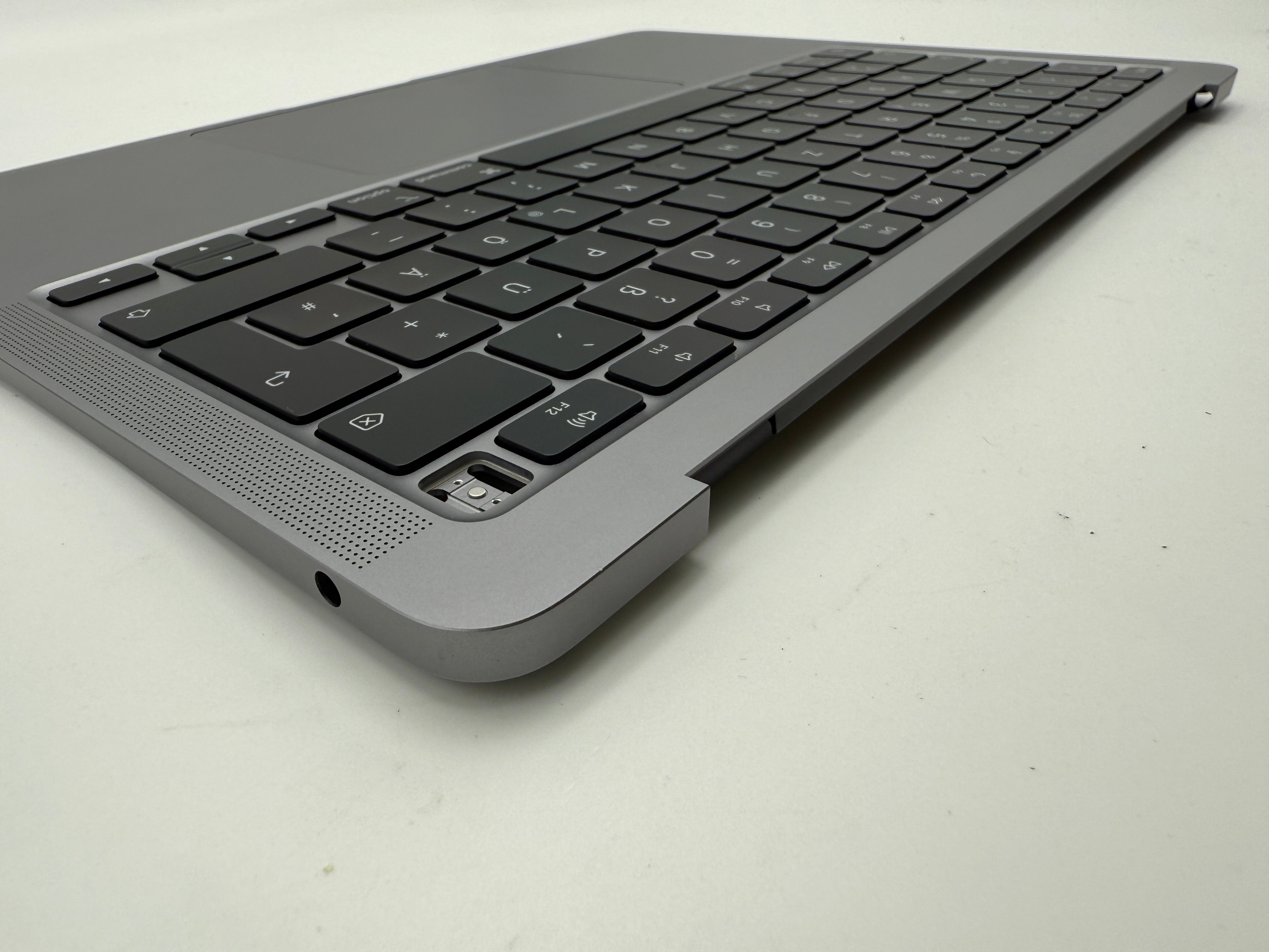MacBook Air 13" 2020 A2337 Topcase QWERTZ Akku Tastatur Grau #T884