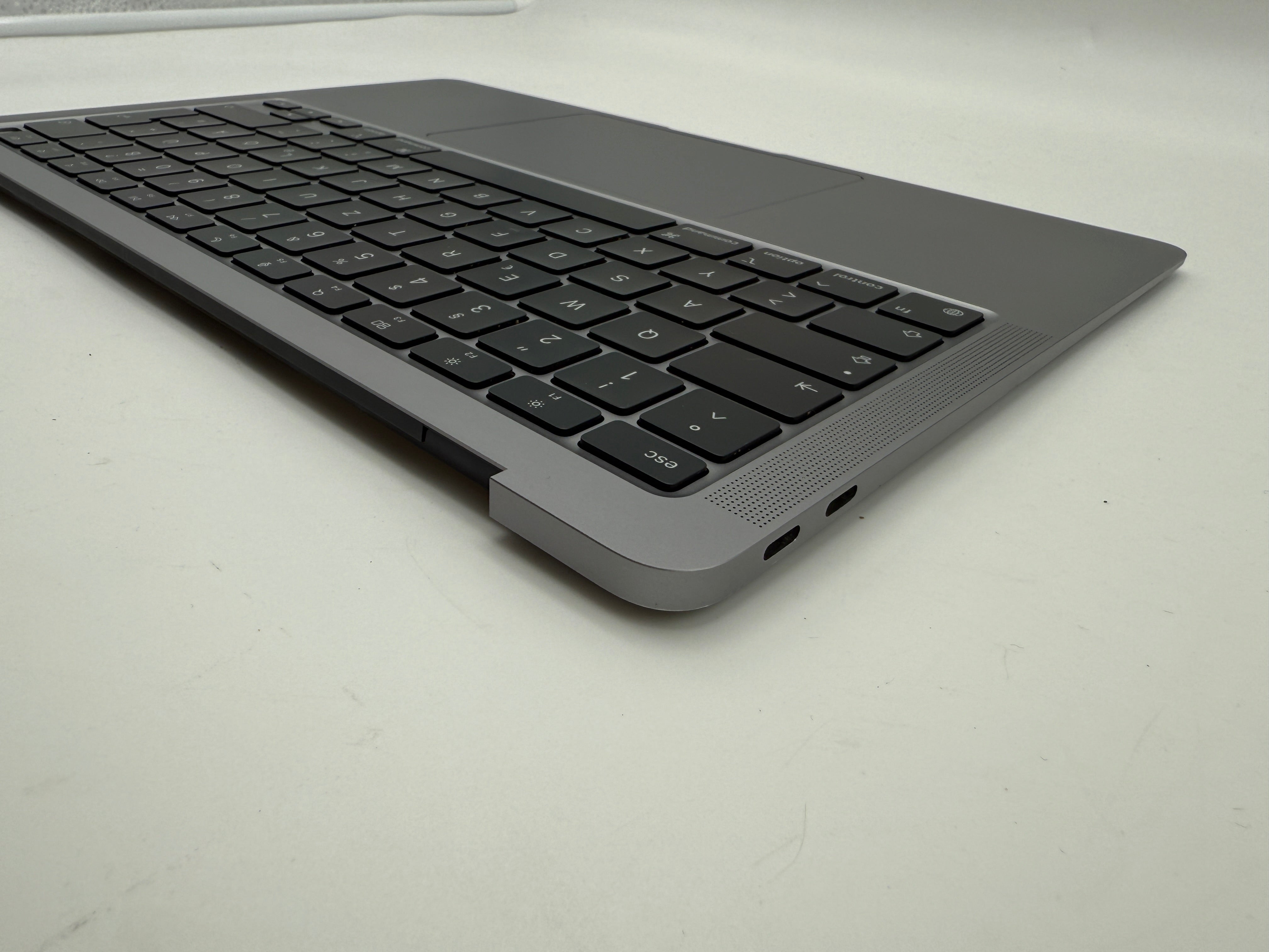 MacBook Air 13" 2020 A2337 Topcase QWERTZ Akku Tastatur Grau #T885