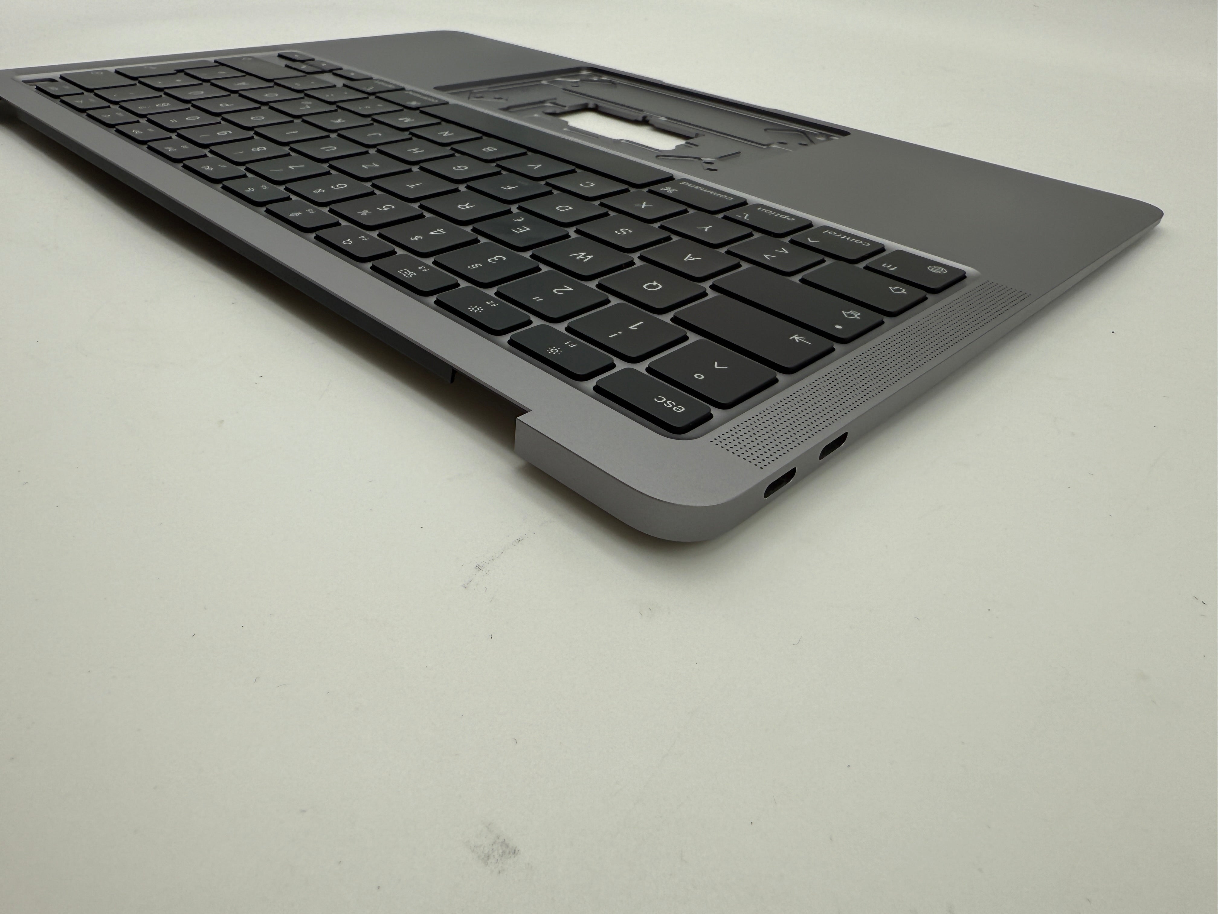 MacBook Air 13" 2020 A2337 Topcase QWERTZ Akku Tastatur Grau #T888