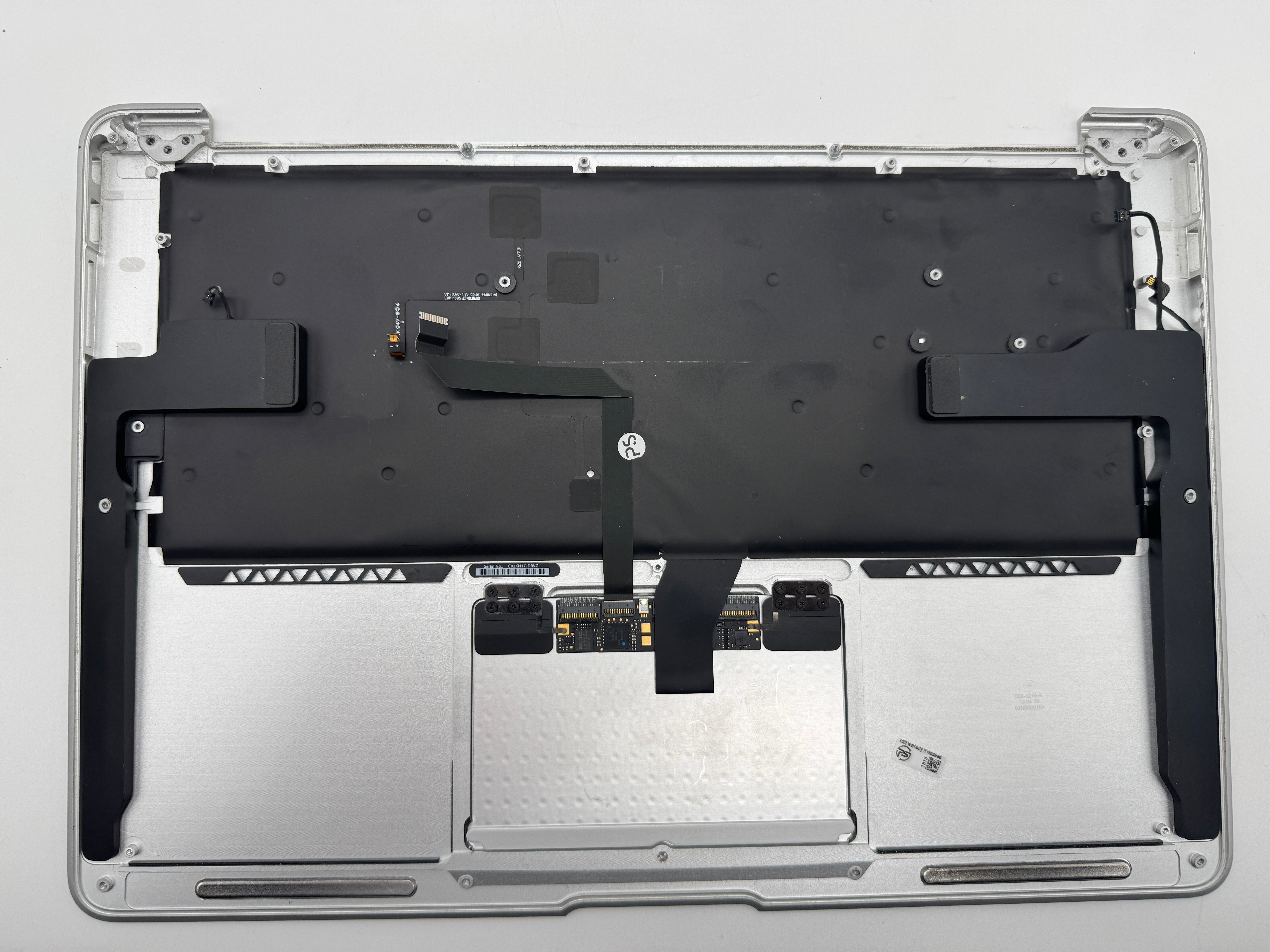 MacBook Air 13" A1466 Mid 2012 Topcase QWERTZ Trackpad Tastatur Grau #T335