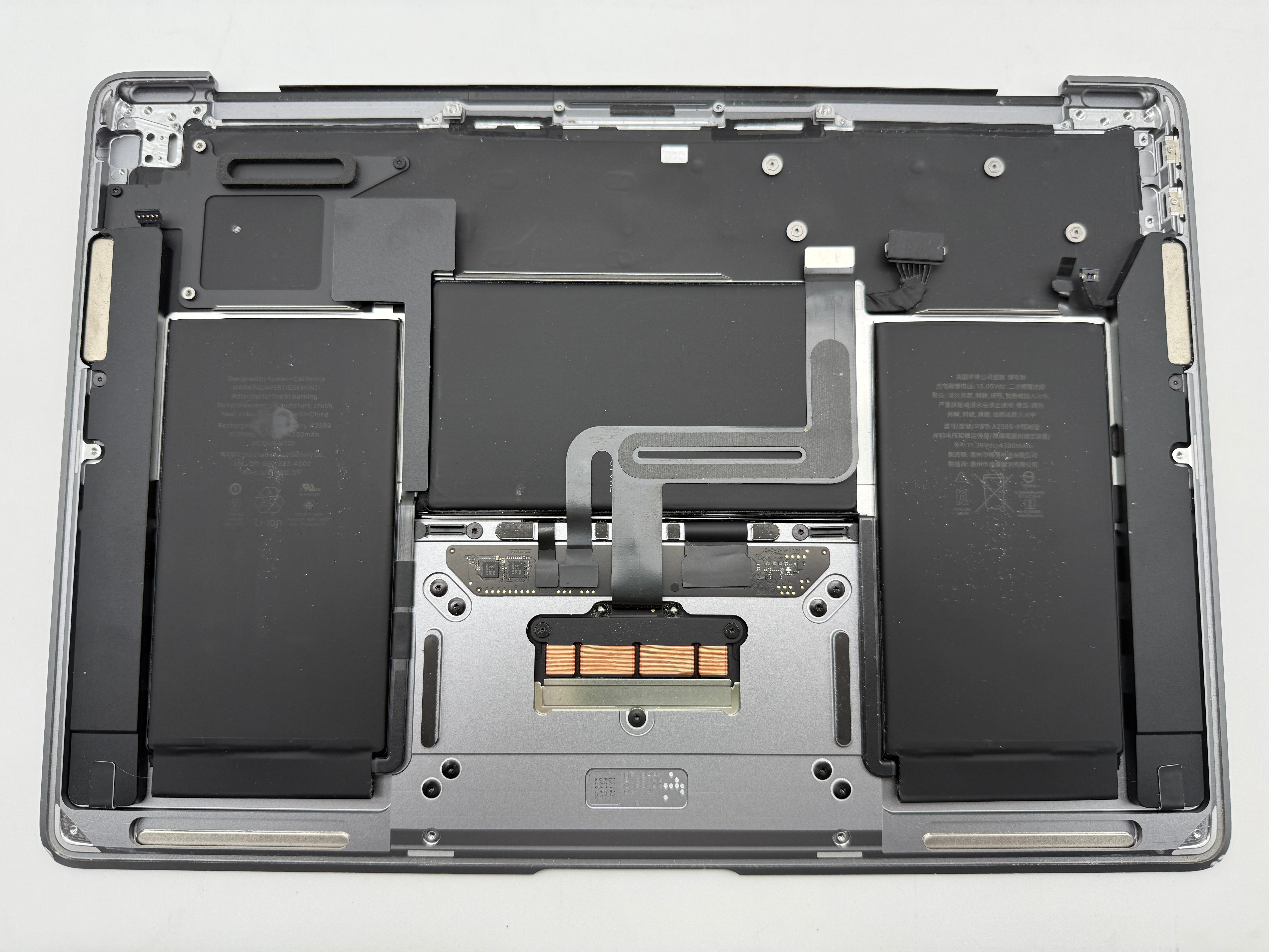 MacBook Air 13" 2020 A2337 Topcase QWERTZ Trackpad Tastatur Grau #T900